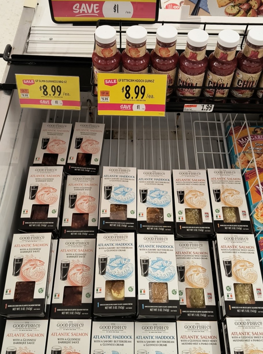 Don't miss out! Get to your local Stop & Shop and load up on Good Fish Guinness salmon and haddock for St. Patrick's Day! Find it in the seafood section and make sure you try all 3! You won't regret it.
#guinness #stopandshop #salmon #haddock #luckoftheirish #stpatricksday