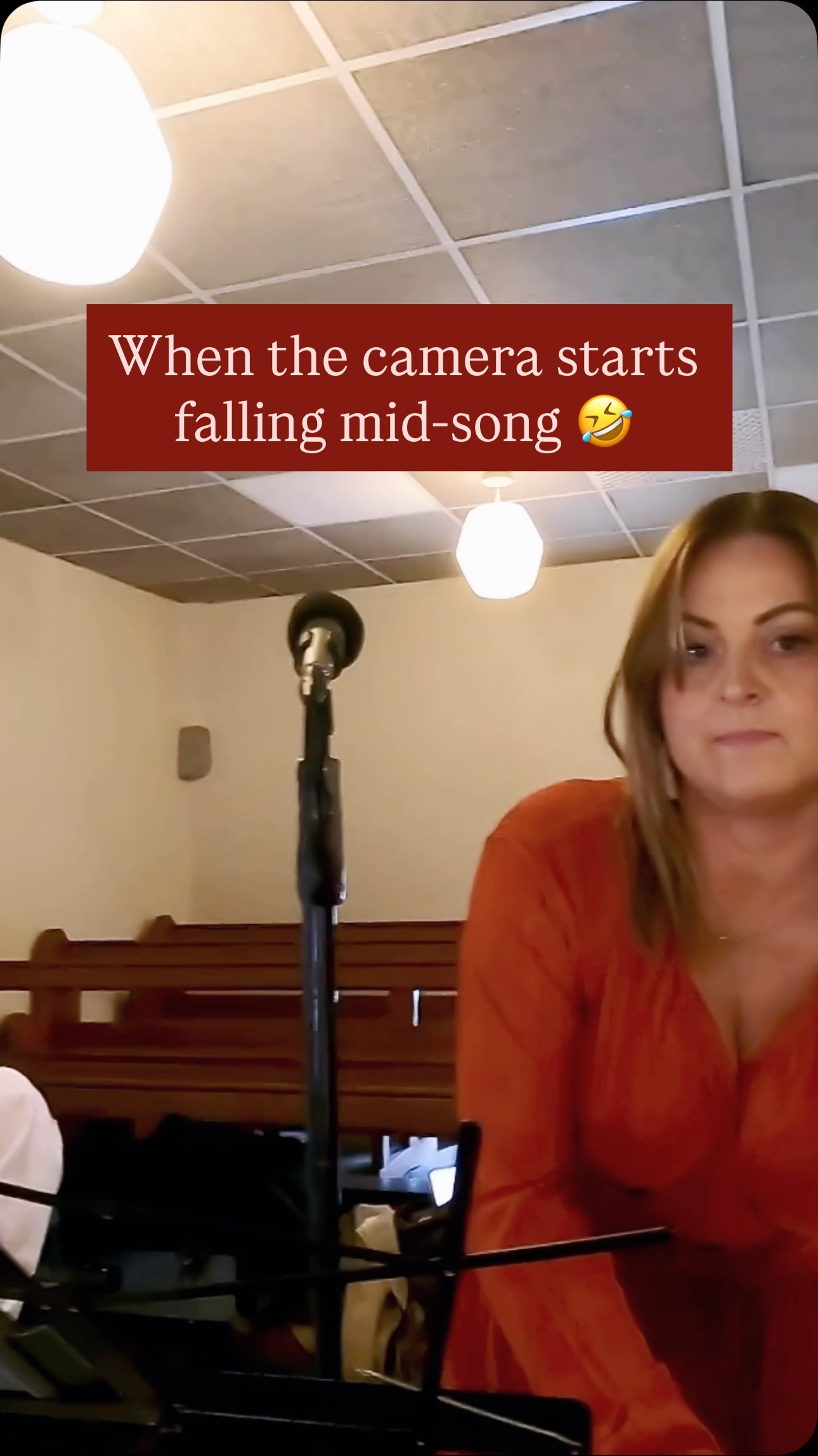 POV: The camera wanted a dramatic exit 😅
Singing away from the choir balcony .. the stand slowly unscrewed itself, the camera started tipping over, and I had to end the song early to save it from a dramatic death.
Piano and violin?
Completely unfazed. Kept the music going like pros.
Live wedding music… anything can happen 🤍
#weddingsingerireland
#irishwedding
#weddingceremonymusic
#liveweddingmusic
#ceremonysinger