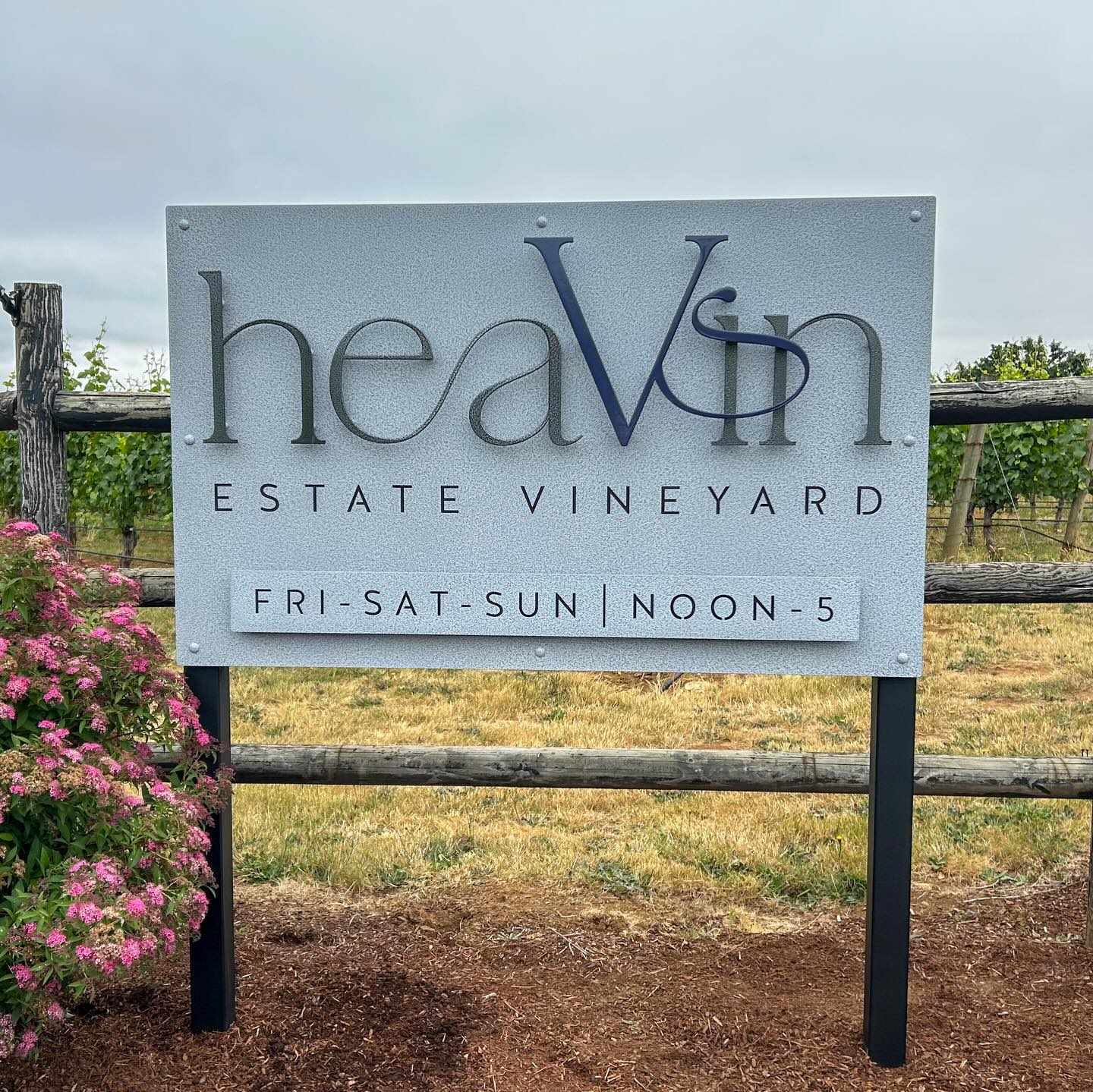 This sign was a welcome upgrade from their previous banner. This one also has interchangeable lower panels via magnets to be able to adapt for the change of seasons.