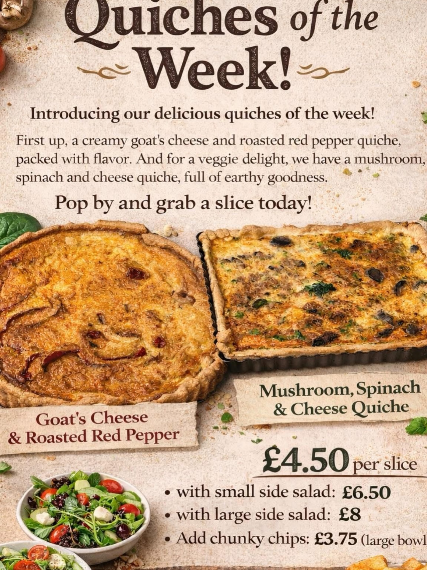 Pop along for some lunch 🍽️ — we’re open until 4pm today!
Fresh specials every week ✨ all homemade from scratch 👩🍳 and priced to be ridiculously competitive 💷
It’s very rare you can sit down and have a proper, massive homemade meal for £10 or less… but you can here 🙌
✔️ All hot lunches £10 🔥
✔️ Homemade savoury bakes with side salad under £10 🥗
✔️ Add a large bowl of chunky chips for just £3.75 🍟
I can confidently say there’s nowhere else in the whole of Ealing offering this level of quality at these prices 👌
Good, honest, homemade food ❤️ without the silly price tag.
📍 Bossa Nova Cafe
185 South Ealing Road
South Ealing
W5 4RH
📞 077 540 17173
#BossaNovaCafe #SouthEaling #EalingEats #HomemadeFood #LunchInEaling SupportLocal CafeLife FreshlyMade ProperFood GreatValue WestLondonEats