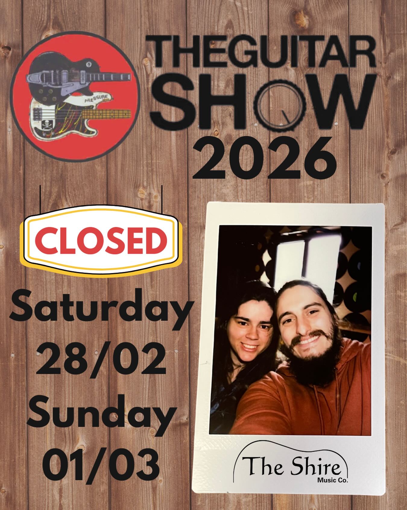 Shop CLOSED this weekend.
We’re heading to @theguitarshowuk in Birmingham 🎸
If you spot us, come and say hello. See you there!😁