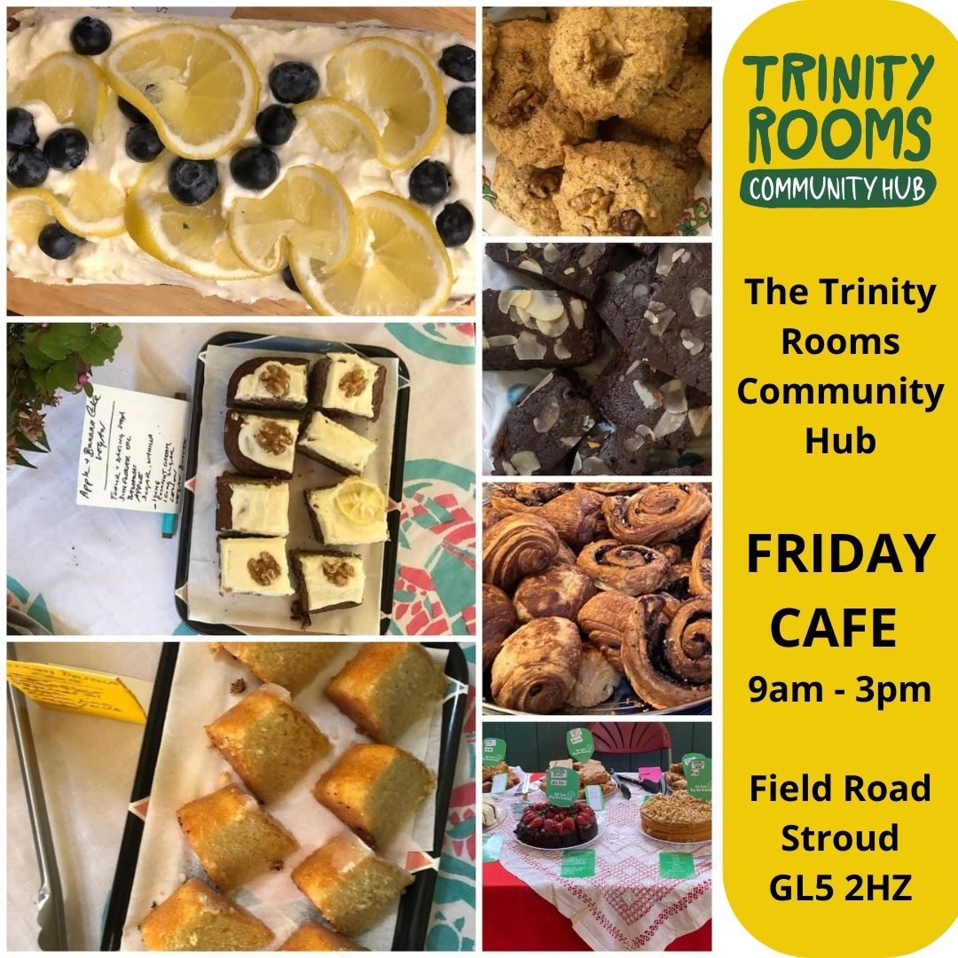 Alongside our Pay What You Can (Only When You Can) Trinity Rooms Community Cafe - open from 9am every Friday - you’ll find scrumptious bakes and homemade treats for sale as part of our ‘Eat cake! Fund the building!’ campaign.
So please do tuck in and help support us to run our space. We Greatly Thank You!
www.stroudtrinityrooms.org
#stroud #supportinglocal #Community #Nailsworth #Painswick #Baking #Chalford #Yum #Paganhill #Volunteering #Cakes #Fundraiser #food #Gloucestershire