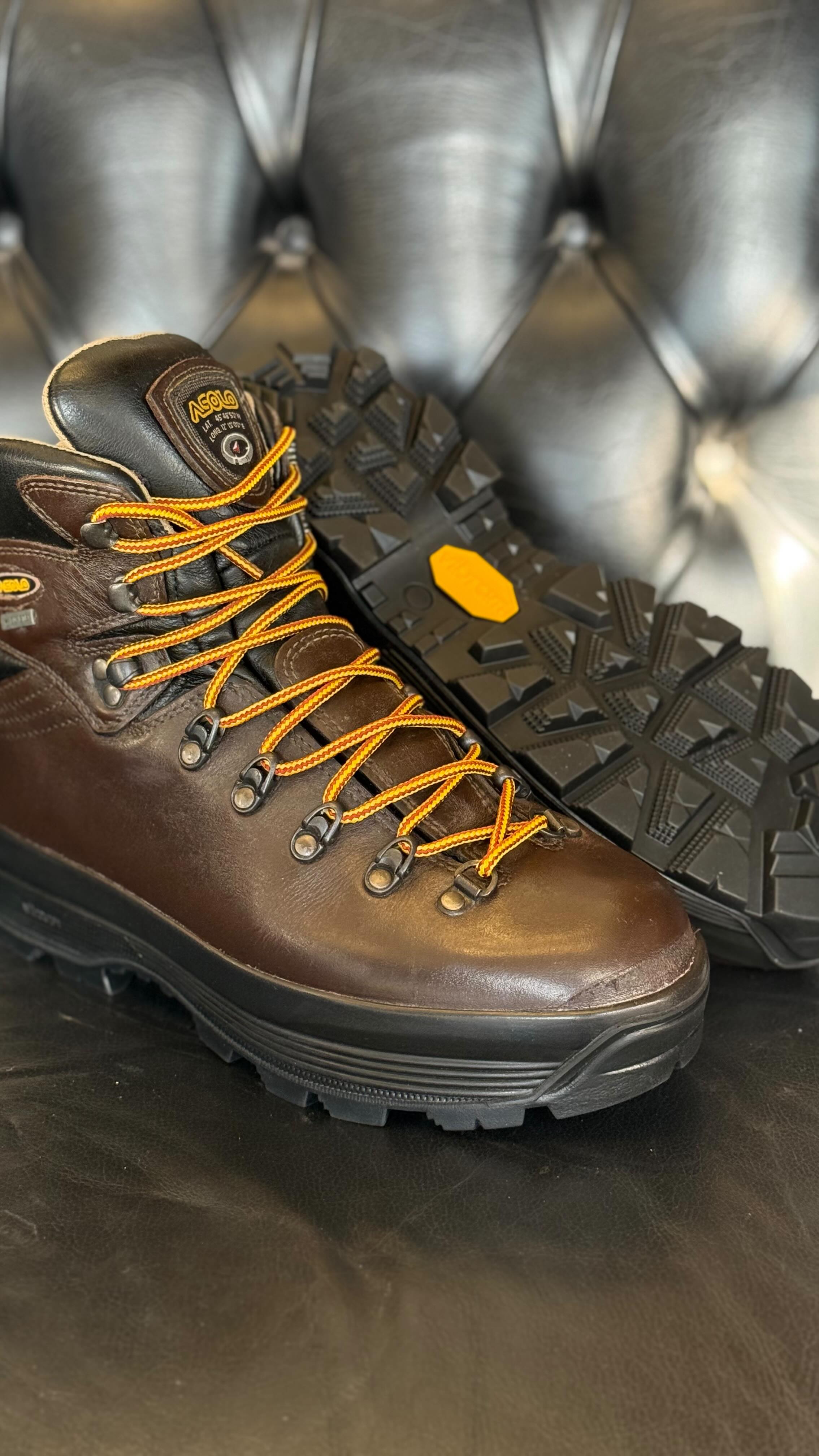 Another pair of #asoloboots getting new #vibram soles
#shoerepair #colne #lancashire