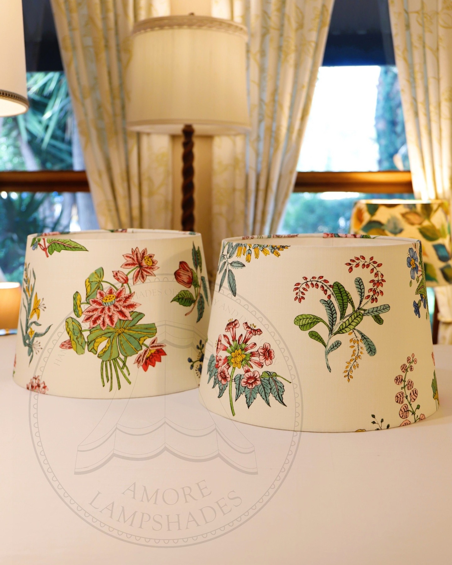 Beautiful lampshades, unmatched pair but aren't they gorgeous! π
Pattern placement is a big consideration with any patterned fabric and I always give my client layup pictures of the suggested placements before they are made. We had enough fabric for matching lampshades, but it was better use of the fabric meterage to make them unmatched, and I really like them!
Fabric supplied by my client, happy days β€οΈ
#amorelampshades
#customlampshades
#handmadelampshades
#lampshademaker
#lampshademakeraustralia