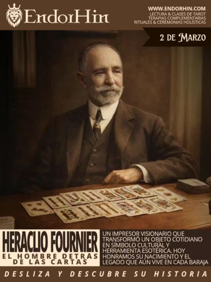 Hoy conmemoramos el nacimiento de un hombre que transformó un objeto cotidiano en símbolo cultural y herramienta simbólica 🃏✨
Heraclio Fournier no solo imprimió cartas: definió una estética, elevó la calidad y abrió camino para que la baraja española y el tarot llegaran a millones de personas en el mundo.
Su legado sigue vivo cada vez que mezclamos cartas, jugamos o abrimos un oráculo.
Desliza el carrusel y honra conmigo esta historia que une arte, industria y misterio.
.
.
.
.
.
.
#Tarot #Historia #Cartas #Cultura #Esoterismo