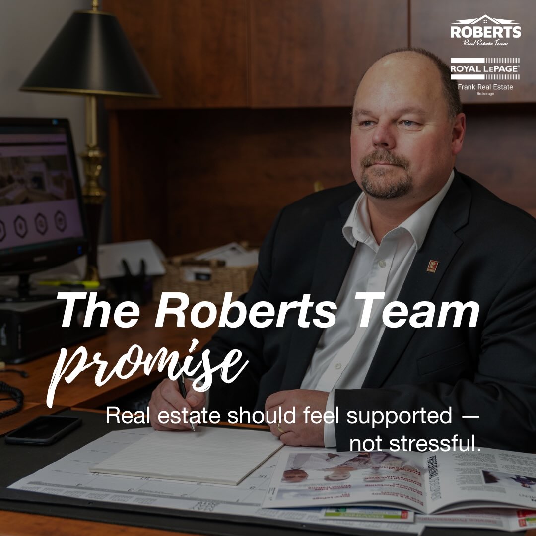Real estate doesn’t have to feel stressful. 🏡🤍
At The Roberts Team, our promise is to create a calm, supported experience — one where you feel informed, reassured, and cared for at every step.
From proactive communication to hands-on support, we’re here to make your journey feel smooth and manageable.
📲 Ready to take the next step? We’re here when you are.
#TheRobertsTeam #RoyalLePageFrank #OurPromise #RealEstateWithCare #HomeJourney