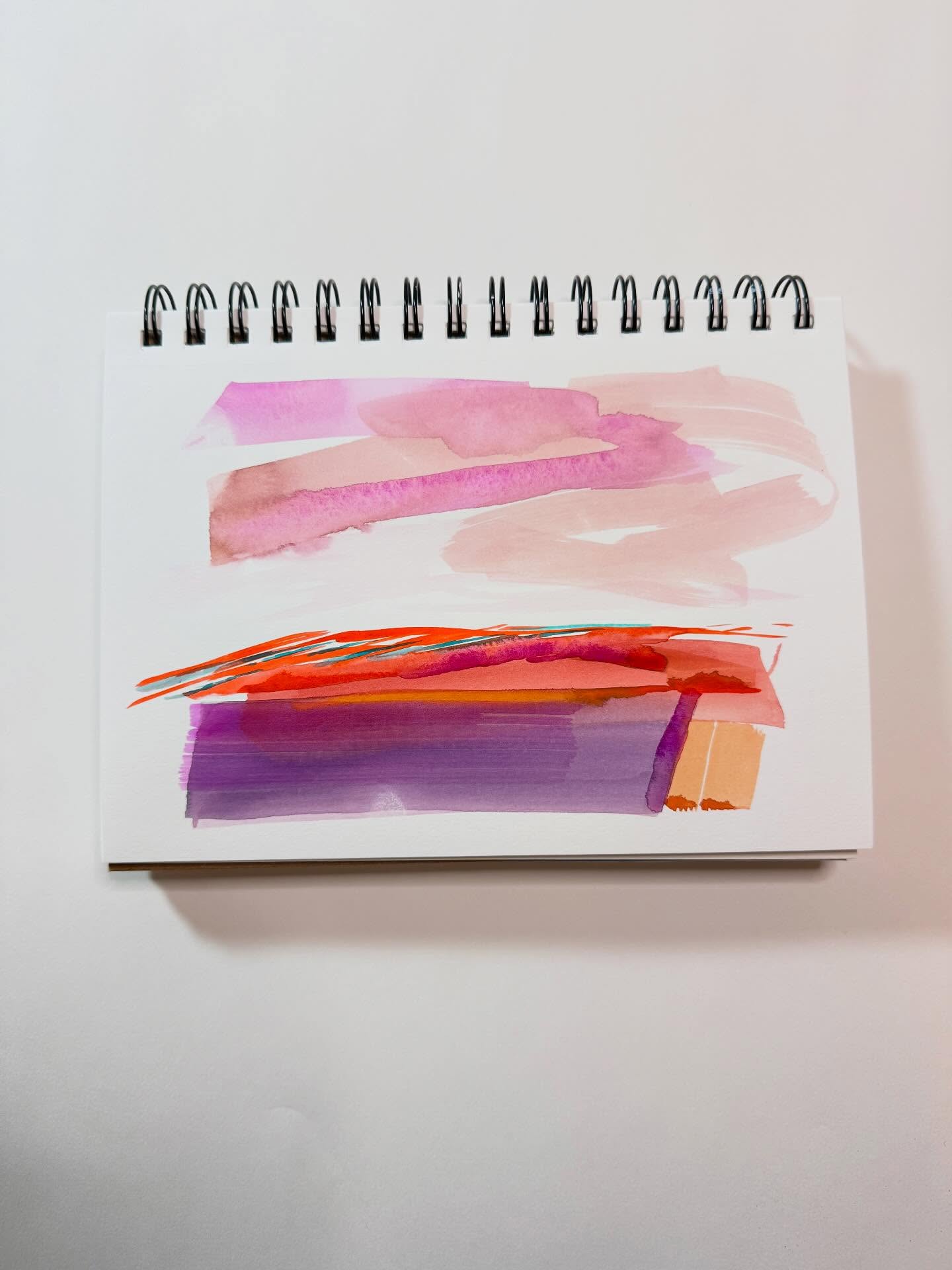 I’ve been on the fence about doing the 100 Day Project. I didn’t have any burning ideas… and I didn’t want to have it be a distraction to an already full life (creative and otherwise). But I think I might have an idea 🌟! Keep reading 👇
I am taking a great class on Color Theory right now and am thinking about using color as a jumping off point for my Project this year. Even if I don’t finish 100 days. So for this week I’m exploring analogous color combinations. (With just a small pop of a complimentary color).
• Like I have been doing recently, I will use my sketchbook to explore color through loose landscapes or abstract compositions.
• 5-10 minutes a day.
• Freedom to size up and work outside of sketchbook as desired
• Freedom to move beyond paint and maybe incorporate collage like I did in last year’s Project.
That’s what I have come up so far! It will also fit in nicely with my assignments for the class with @scottgellatly (Swipe to see a couple exercises I’ve done in the past week).
Yay. Let’s go.
@dothe100dayproject
#the100dayproject #colortheory #abstractwatercolor