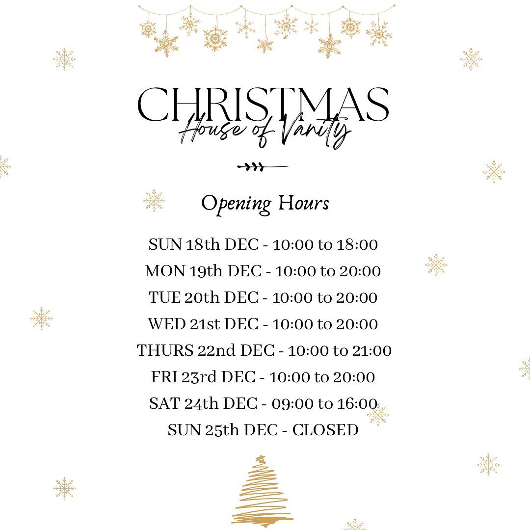 Its starting to look a lot like.. ๐
Our Christmas calendar opening times! Secure your Christmas/ New years nails with us ๐
๐ผ๐ฅ๐พ