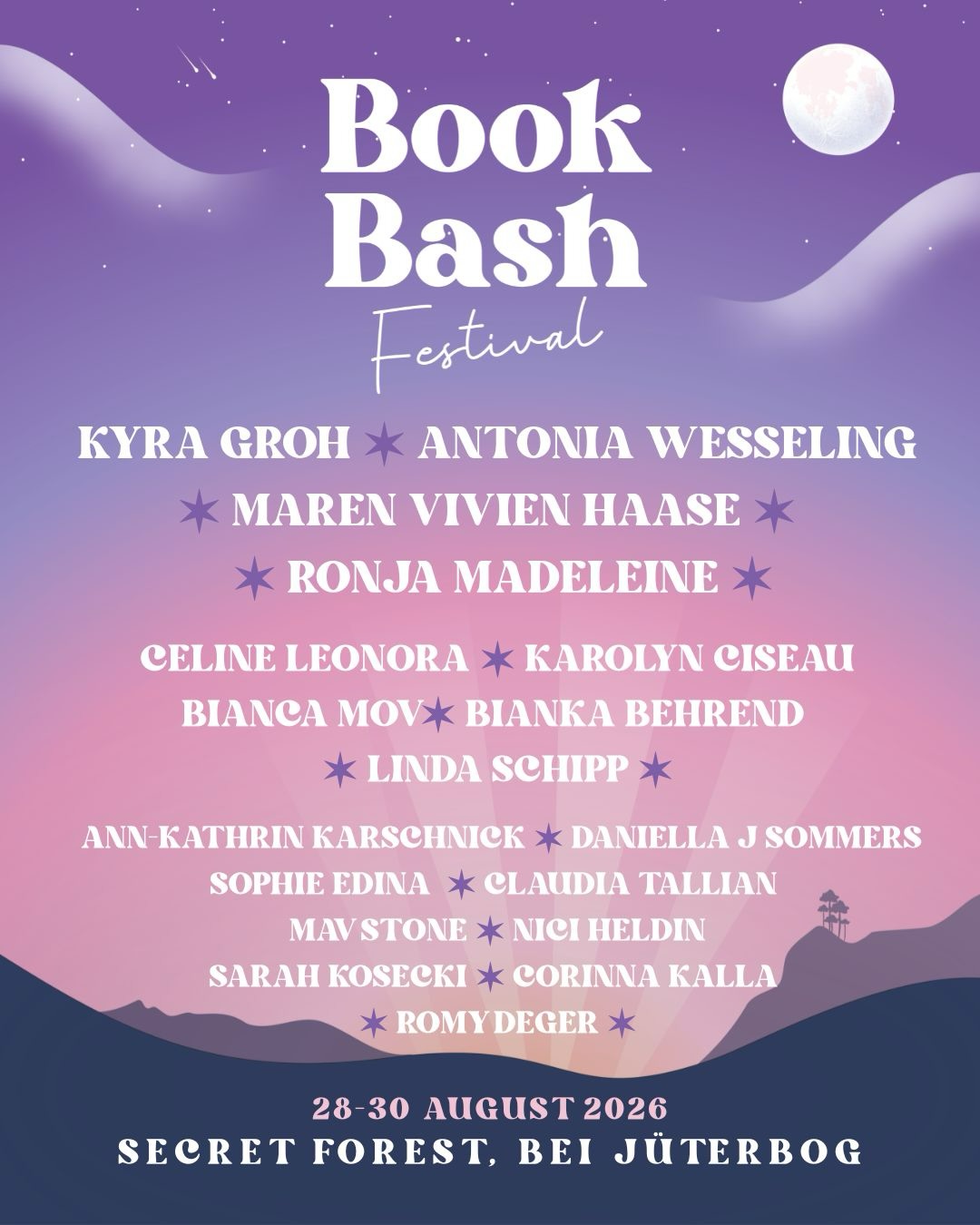 Line-up Drop 2 ist da. 💥📚
18 weitere Autor:innen warten nur darauf, dieses Festival unvergesslich für euch zu machen!
Romance, Fantasy, Deep Feelings, Spice, Spannung - wir fangen gerade erst an.
👉 Auf wen freut ihr euch am meisten?
👉 Wer steht schon auf eurer Leseliste? A
👉 Bei wem holt ihr euch die erste Signatur?
Taggt eure Book Besties, damit sie es nicht verpassen!!! 👀
Das wird das Event des Jahres!!! 🧨
#bookbashfestival #lineupdrop #autorenreveal