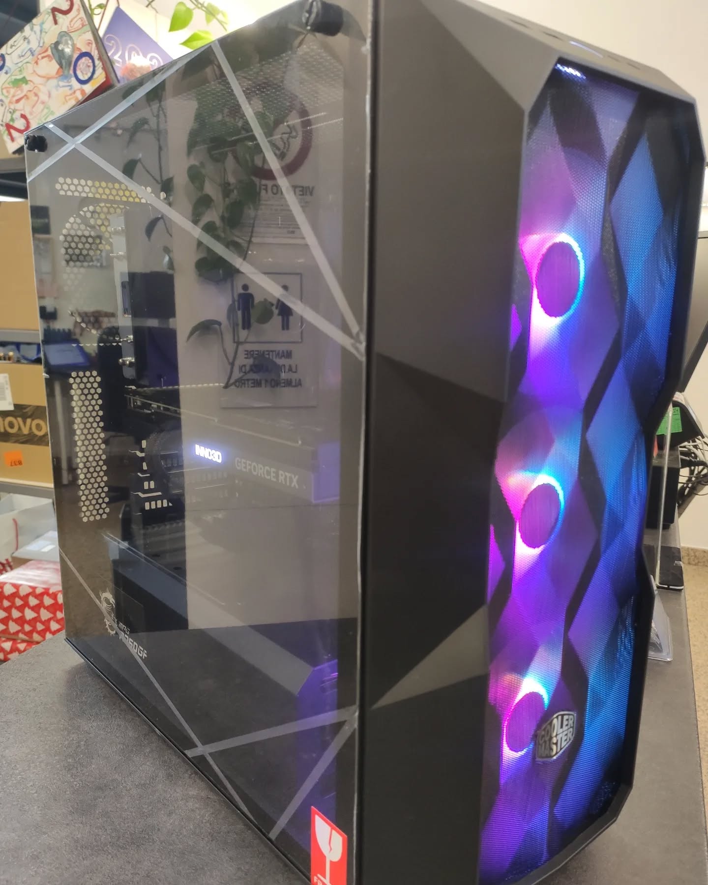 Gaming TOP 🔥
*Ryzen 5 7600X
*32 GB DDR5 XPG
*Nvidia RTX 4070 Ti
*ssd 1 TB XPG
*mobo Gigabyte B650 Gaming AX
*HDD 4 TB
*alimentatore MSI 750w modulare
*case CoolerMaster ARGB