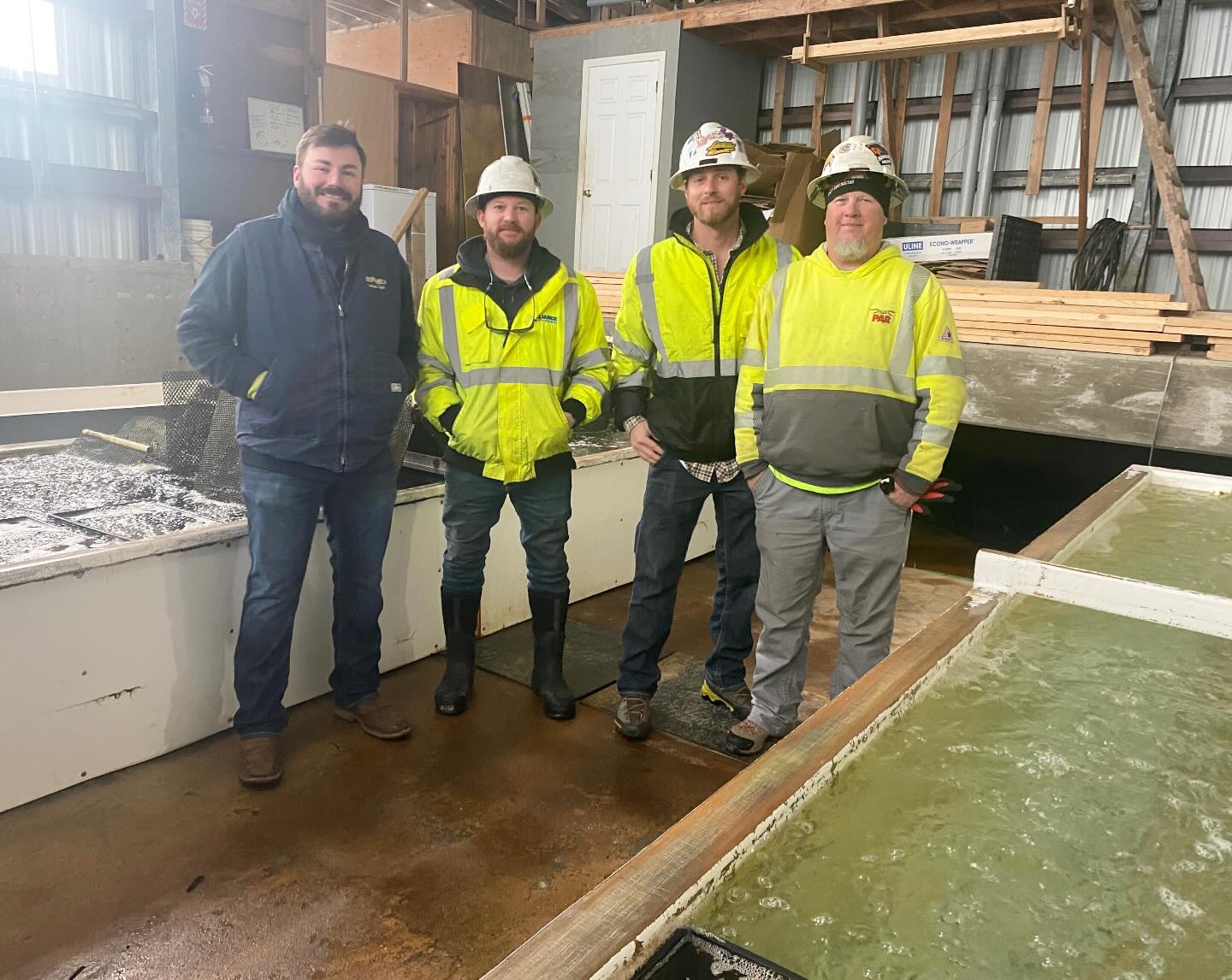 AND WE’RE BACK!!!! Big shout out to this crew for getting our electric restored here at the hatchery ⚡️⚡️ We can’t thank you guys enough 🙏🙏