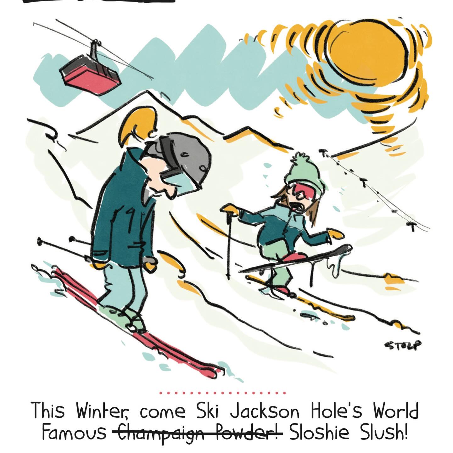 Champagne is a trademark violation so that’s why I spelled it that way 🙄
#champain #springskiing #melted #climatechange #skimemes