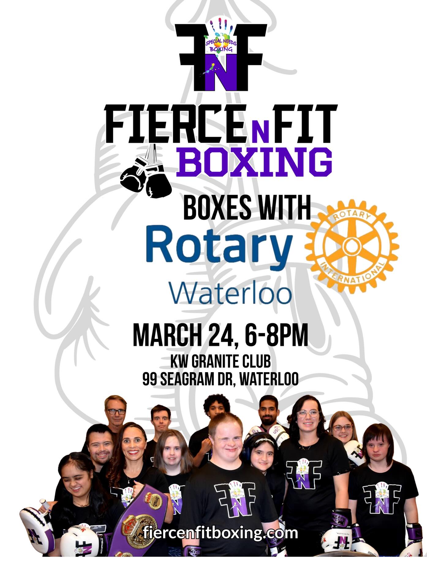 Fierce N Fit Boxing has been invited to present at the Rotary Club of Waterloo! Time to show off our Boxing skills again!
@rotarywaterloo
#fiercenfitboxing #specialneedsboxing #aplaceforall