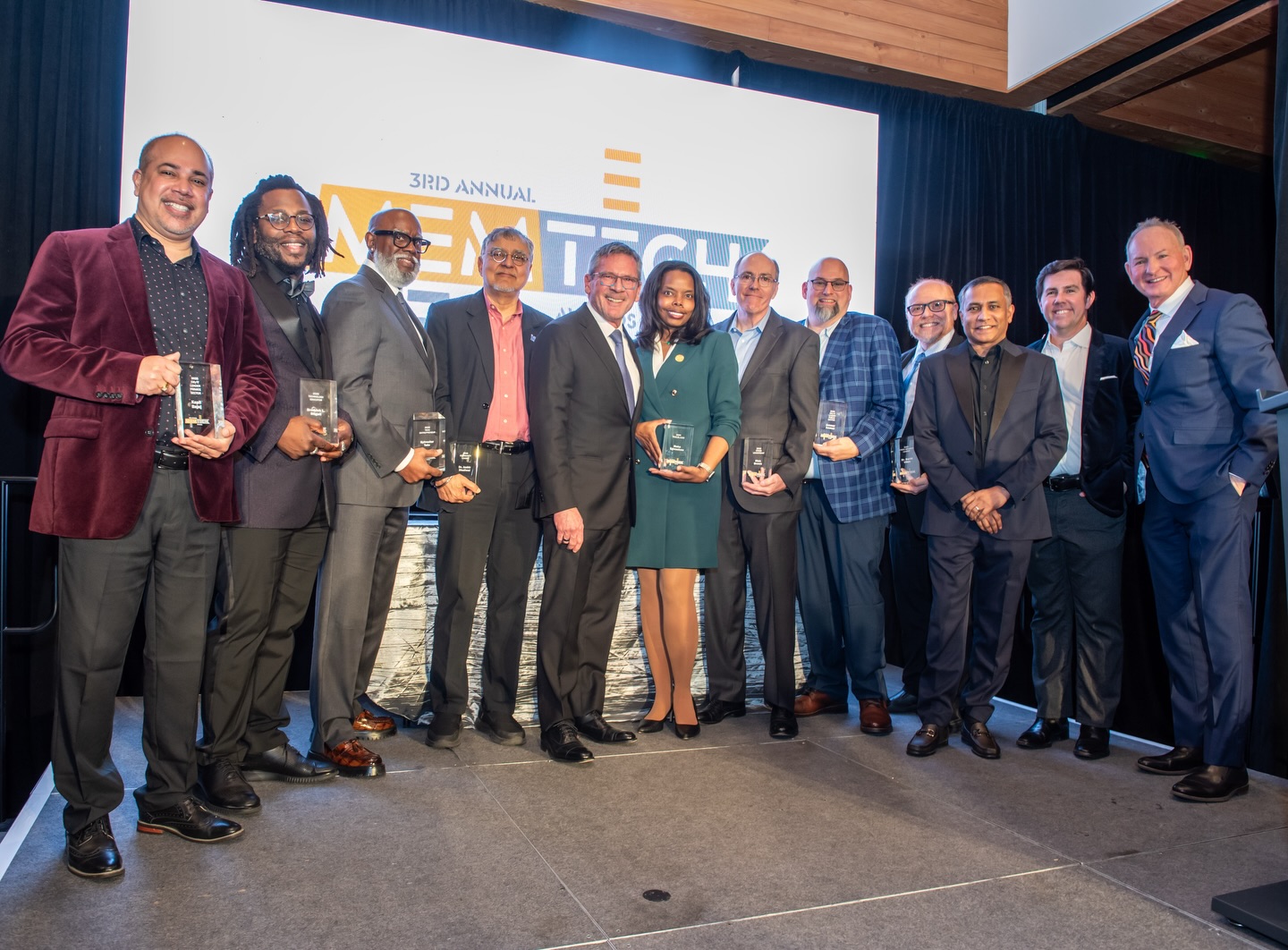 cityCURRENT was honored to co-host the 3rd Annual MEMTech Awards alongside the Society for Information Management - Memphis Chapter and @memphismagazine, celebrating the innovators, educators, entrepreneurs, and technology leaders driving Memphis forward.
The evening’s keynote was delivered by Michelle Borninkhof, Chief Information Officer of @autozone. She shared insights into how AutoZone strategically leverages technology to scale operations, strengthen customer experience, and remain competitive in a rapidly evolving digital landscape.
The evening culminated with the presentation of the Rob Carter Legacy Award. @johnnyrpitts from @higginbotham_ins and @citycurrent introduced the award, and Rob Carter, former CIO of @fedex, shared reflections on leadership, innovation, and the responsibility of today’s technology executives to invest in the next generation.
Each honoree was selected by a committee of editors and industry leaders, and this year’s nominations were especially competitive. Congratulations to the 2026 recipients:
CIO / IT Leader – Private Sector: Kapil Bajaj, Chief Technology Officer, Baptist Health Sciences University
CIO / IT Leader – Public Sector: Ammar Ammar, Assistant Vice Chancellor & Chief Technology and Information Security Officer, University of Tennessee Health Science Center
Community Leader: Dr. Jasbir Dhaliwal, Executive Director, FedEx Institute of Technology at the University of Memphis
Crisis Leadership: Rick Brown, Senior Vice President & CIO, Varsity Spirit
Cyber Security Leader of the Year: David Ulloa, Chief Information Security Officer, IMC Companies
Tech Entrepreneur of the Year: Sylvester Tate, President & CEO, Tate Computer Systems, Inc.
Technology Educator of the Year: Brodrick L. Stigall, Assistant Professor, University of Memphis
Trailblazer: Meka Egwuekwe, CEO, CodeCrew