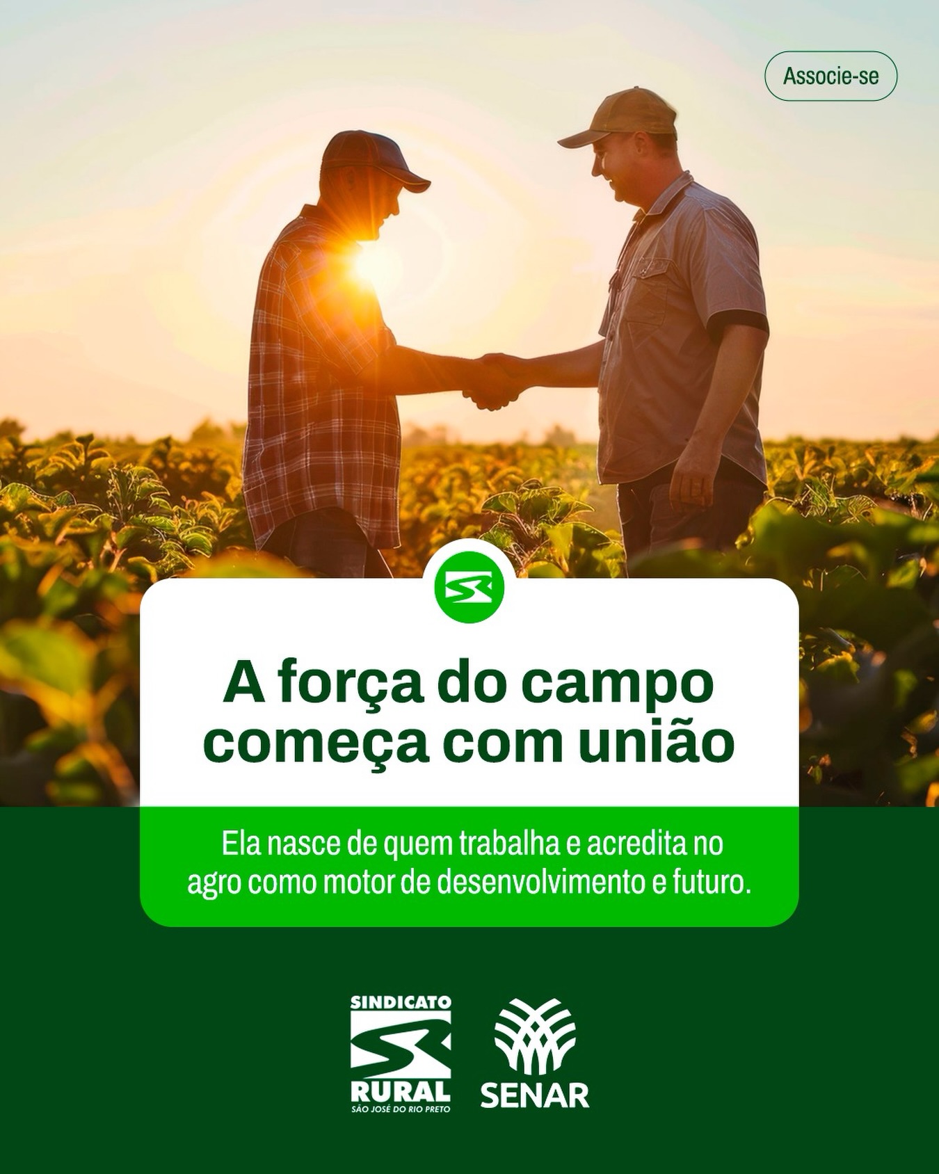 No agro, ninguém cresce sozinho. Cada safra, cada conquista e cada superação são resultado do trabalho coletivo de produtores, trabalhadores, técnicos e entidades que caminham juntos pelo desenvolvimento do campo.
A união fortalece a representatividade, amplia oportunidades e traz mais segurança para enfrentar desafios. Quando o produtor se une, compartilha conhecimento, troca experiências e soma forças, o resultado aparece na produtividade e no crescimento do setor.
🤝 Um campo unido é um campo mais forte, mais preparado e mais respeitado.
Telefone: (17) 3232-5115⠀
Site: www.sindicatoruralsjrp.com.br
#SindicatoRuralSJRioPreto #Agro #Safra #ProdutorRural #SãoJoséDoRioPreto