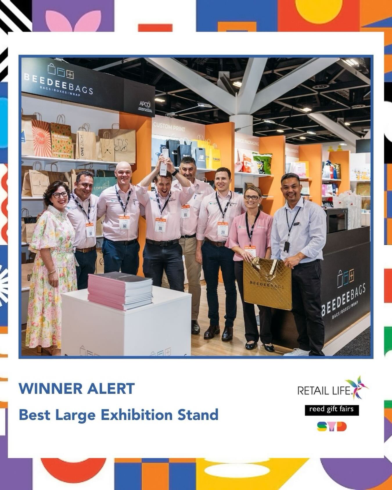 WINNER ALERT! 🏆
Best large exhibition stand - Bee Dee Bags
This stand is not just an exhibition display, it lives and breathes the BeeDee Bags brand.
From the moment you approach, there is absolute clarity in who they are and what they offer. The overhead cube commands attention across the aisles, with strong branding visible from multiple directions. The inverted pink detailing adds personality and energy, seamlessly tying into the team presentation.
The layout is free flowing and generous. Wide entry points and clear sightlines create an open, welcoming environment that invites exploration without overwhelming.
Clear category signage guides visitors intuitively through the range, making it easy to visualise retail application. Branded plinths reinforce identity, while tactile vessels, foliage and wicker baskets soften the shelving and add warmth. Rolled wrap displayed vertically introduces rhythm, and colour blocking supports easy comparison.
Housekeeping standards are consistently strong, and the coffee station enhances dwell time and engagement.
Structured. Cohesive. Considered.
A stand built with intention.
Congratulations @beedeebags 👏🏻👏🏻👏🏻
#reedgiftfairs #showstoppingexhibitionstand #winner #retaillife