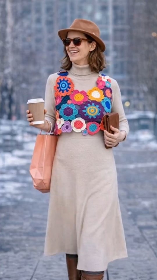 Kışın renkli bluzlarımızı giyemeyiz diyen de kimmiş?!