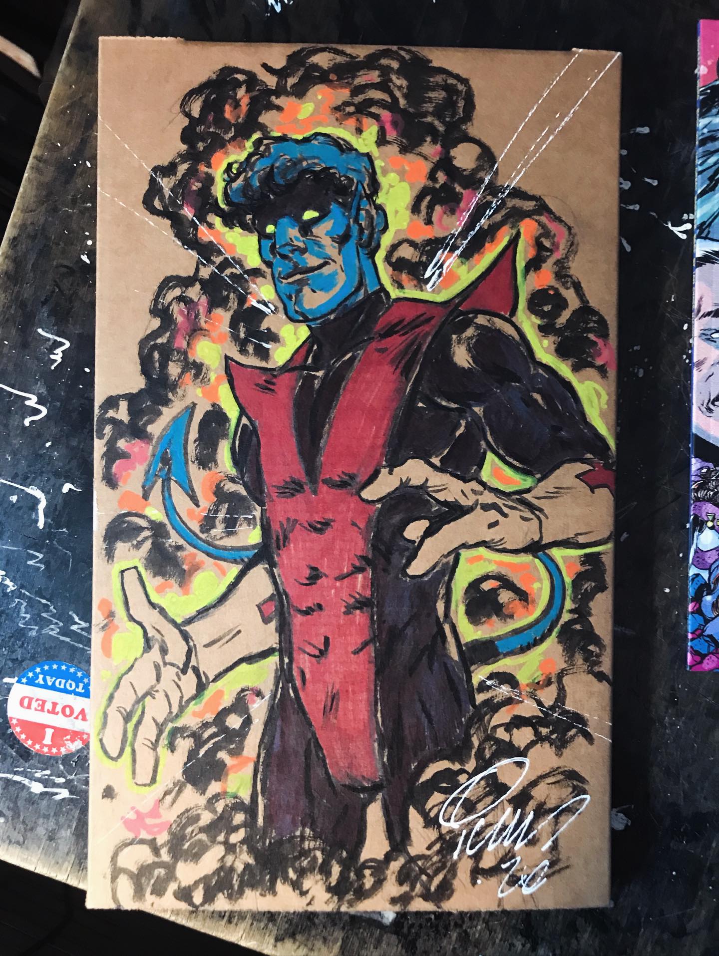 Live Drawing stream tonight at 8pm est on the usual platforms. We’ve made a lot of progress but still so many box doodles like this one still to go. Hope to see you tonight as we keep working on these. #comics #comicartist #streaming