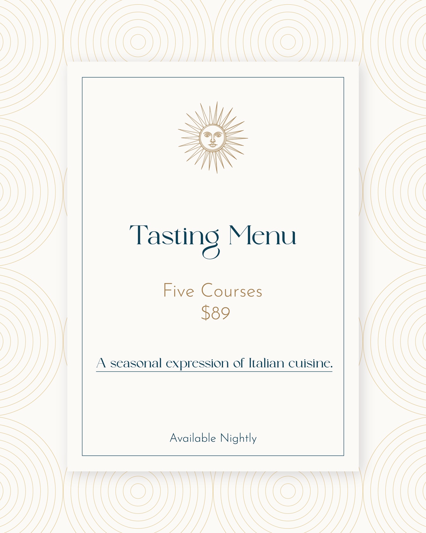 An evening, composed course by course.
Our Five-Course Tasting Menu is a seasonal expression of Italian cuisine - elegant, intentional, and beautifully balanced.
Available nightly at Salute Ristorante. ✨
•••
#salutepalmbeach #tastingmenu #palmbeach #palmbeachdining #palmbeachfl