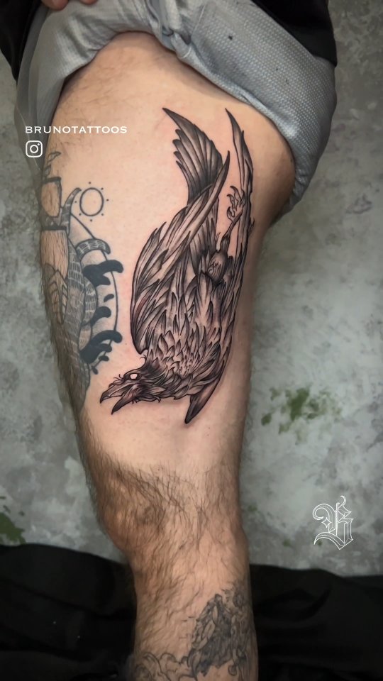 Matt drove in from Houston and showed up ready. 🪶
Two full back-to-back days in the chair — him and his partner made the trip so we could bring Odin’s ravens to life, one on each leg. Solid blackwork, bold presence, and a whole lot of trust.
Matt is a trooper. Sat like a rock, great energy the whole time, and we had a damn good time creating this together. Projects like this are why I love what I do.
If you’re into powerful, mythological blackwork like this, send me a message and let’s talk about your next piece. 🖤
@auraiv_tattoo
@cheyenne_tattooequipment
#blackworktattoo #norsetattoo #odinsravens #mythologytattoo #austintattoo