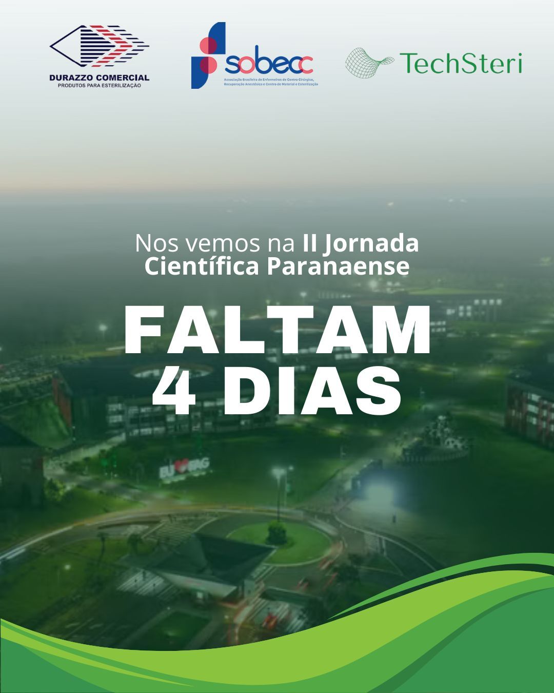 Nos vemos na II Jornada Científica Paranaense! Um dia inteiro de troca sobre tecnologia, inovação e gestão no bloco operatório.
🗓️ 28/02 | 7h às 17h
📍 Centro Universitário FAG de Cascavel
A TechSteri vai estar lá, lado a lado com quem fortalece a esterilização com segurança e excelência.
Vai participar? Passa no estande e vem bater um papo com a gente! 🔬✨
