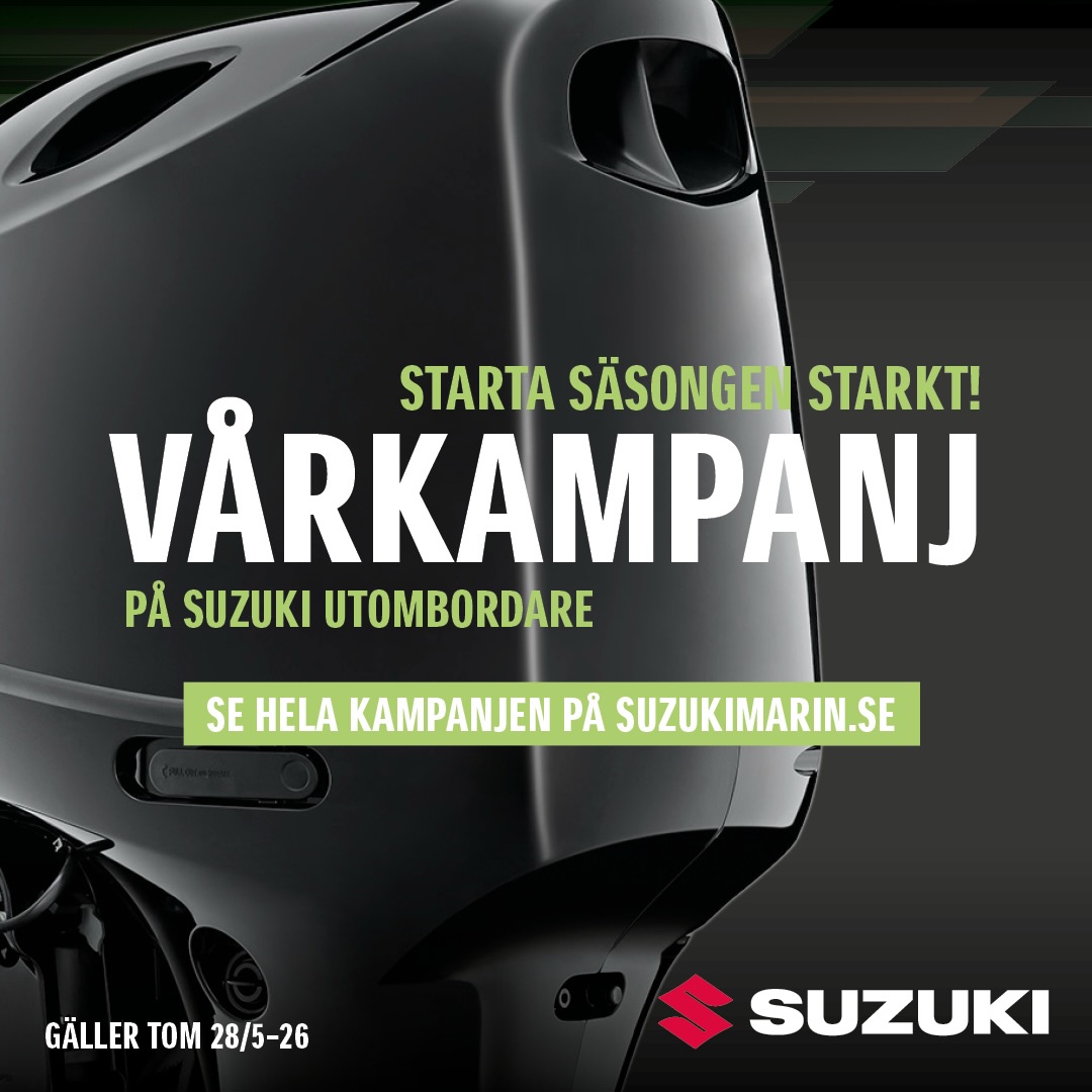 Idag startar Suzukis vårkampanj! Gäller fram till 28/5-2026
Kontakta oss på Trosa Marin så hjälper vi dig!