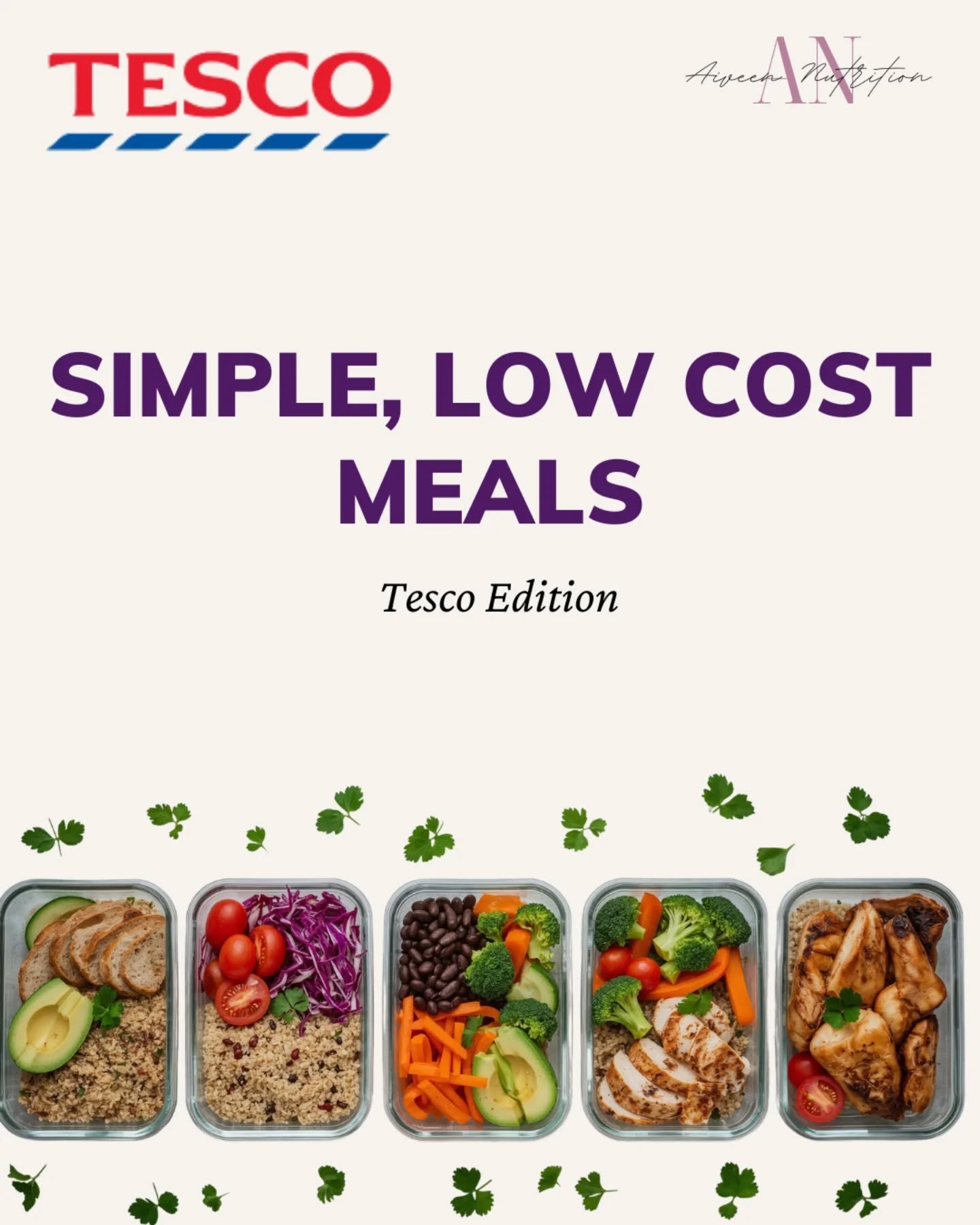 Simple, low-cost meal mini series: Tesco Edition ๐ด๐ต
Simple budget friendly meals that require little cooking skills and less than 5 ingredients.๏ฟฝ
Eating healthy doesn't have to be complicated or expensive.๏ฟฝ
Plenty more ideas coming to suit vegetarians, vegans, students, busy parents and anyone looking for simple meal inspiration for the week.๏ฟฝ
Save for your next budget shop! ๐
#mealideas #budgeteating #irishfood #mealprepideas
*The portion size of each meal is per serving e.g (100g chicken = 1 serving)