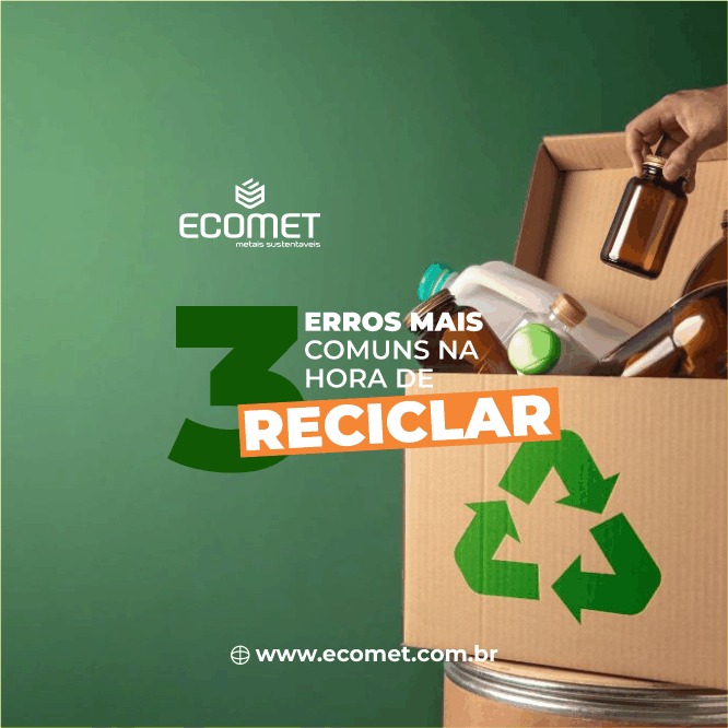 3 ERROS COMUNS NA HORA DE RECICLAR
.
👉 1 Misturar RESÍDUOS ORGÂNICOS junto com recicláveis
.
👉 2 NÃO LAVAR as embalagens recicláveis
.
👉 3 Depositar OBJETOS PERIGOSOS mal acondicionados
.
COMPRAMOS SUCATA
✅ Cobre Vermelho
✅ Cobre Misto
✅ Cobre de Quarta
✅ Latão Peça
✅ Radiados de Metal
✅ Radiador AL/CU
✅ Bronze
.
Departamento Comercial:
RS 📞 51 99723.9229
SC 📞 51 99120.2621
.
🌐 www.ecomet.com.br
.
Juntos somos mais fortes.
Nós somos a Ecomet
.
👉 MATRIZ: Rua Ítalo Raffo, 255 - Distrito Industrial - Cachoeirinha/RS
☎ 51 3441.3444
.
👉 FILIAL: Rua Álvaro Silveira, 313 - Galpão 1 e 2 - Araquari/SC
☎ 47 4106.9888
.
#industria #gestaoderesiduos #reciclagem #metaisnaoferrosos #meioambiente #sustentabilidade #logisticareversa #recycling