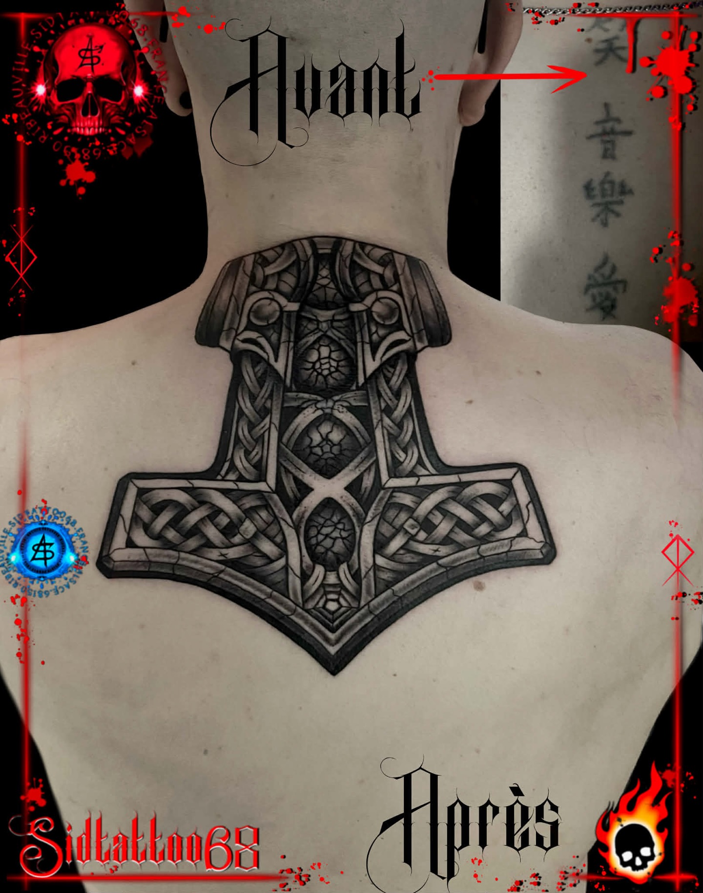 RĂ©aliser par sid #sidtattoo68đ„ recouvrement(cover) #tattoo #covertattoo #alsace #tatoueuralsace