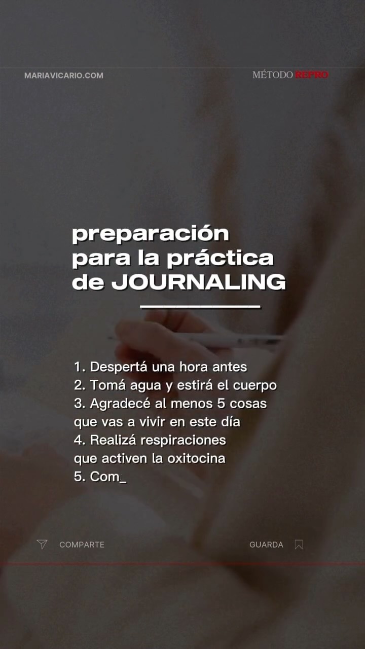 Pasos simples y efectivos que pueden transformar tu vida.
Si querés sostenerte en la práctica escribime por DM la palabra DIARIO
#journaling #reprogramación #reproneurofisioemocional #escrituracreativa #mindset