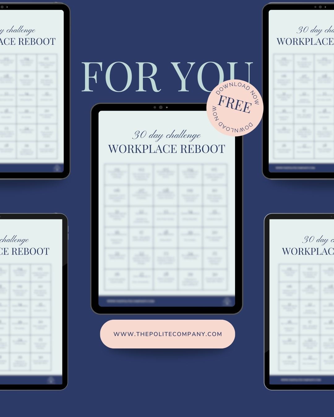 Would you like to change how you are seen at work?
This month, we are all in for a workplace reboot.
To help you do the same, I created a simple 30-day everyday workplace etiquette challenge.
Sign up on our website (link in bio), and the challenges are sent straight to your inbox. Best of all, it's free!
#ThePoliteCompany #WorkplaceEtiquette #EtiquetteTips