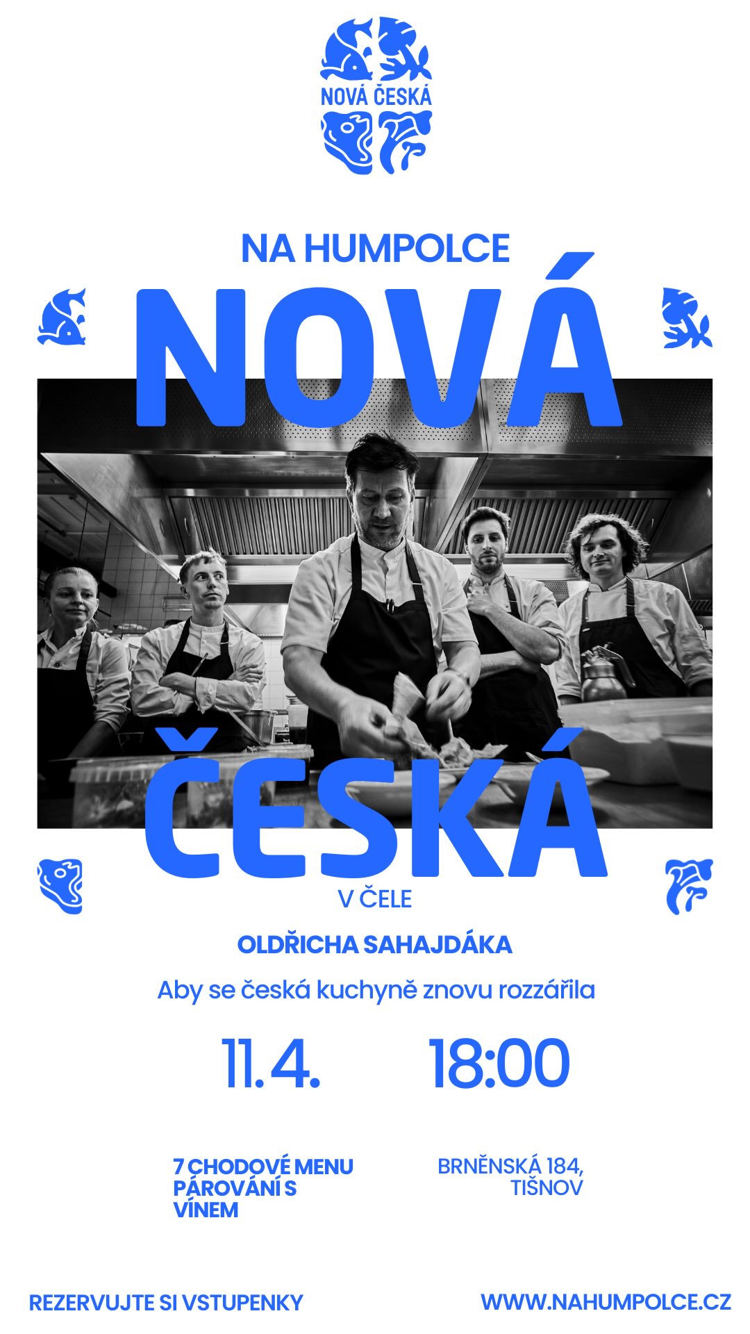 Nová česká spojuje kuchaře, lokální dodavatele a lidi,
kteří věří v budoucnost české kuchyně.
Je o respektu k surovinám.
O moderním a lehčím přístupu k tradici.
A o hrdosti na českou a středoevropskou gastronomii.
11. dubna se tenhle přístup potká na Humpolce v Tišnově.
Pop-up večer povede michelinský šéfkuchař Oldřich Sahajdák
společně s dalšími kuchaři projektu Nová česká.
Víno k jednotlivým chodům představí
národní someliérka @kllarakollarova Klára Kollárová.
Čeká vás 7 chodů nové české kuchyně
doplněných párováním vín.
📍 Na Humpolce | Tišnov
📅 11. 4. | 18:00
Více informací budeme postupně odtajňovat
na našich sítích a na webu.