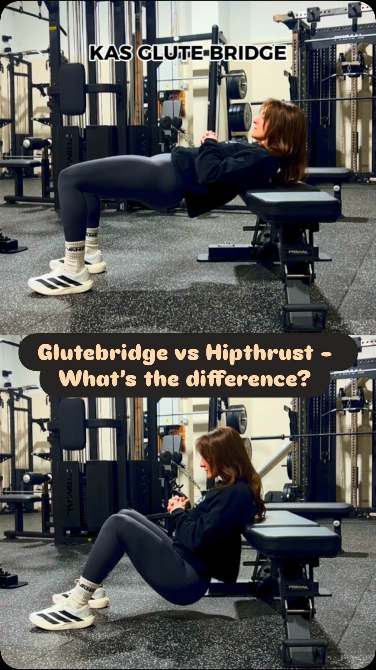 Glute Bridge vs Hip Thrust - What’s the difference? 🍑
Both are great for building stronger glutes, but they work slightly differently.
A Glutebridge starts from the floor with your upper back on the ground. It’s more of an isolated movement purely for the glutes, with a shorter range of motion. This makes it great for learning how to properly engage the glutes, warming them up, or adding extra targeted work.
A Hipthrust has your upper back elevated on a bench, which gives you a bigger range of motion. This allows you to load the movement heavier and drive through the glutes more, making it one of the best exercises for building strength and muscle.
Both have their place in a good training programme. But these small exercise tweaks can make a big difference!
Save this so you remember which one to use next time you train.
#glutetraining #strengthtraining #upliftstudio #ptstudio #staplehurst