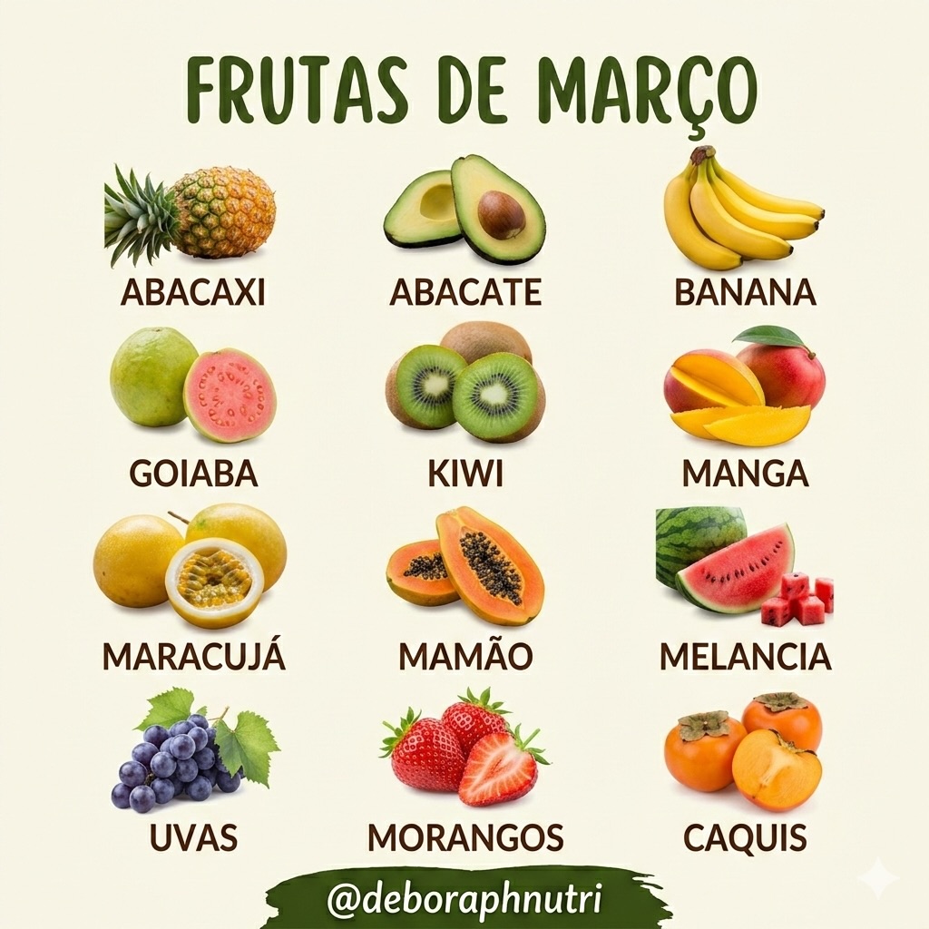 Março chegou e a feira está colorida! 🍎✨
Você sabia que consumir as frutas da estação (as famosas “frutas de época”) é muito melhor para sua saúde e para o seu bolso?
Neste mês, temos uma variedade incrível que garante:
✅ Mais nutrientes: Elas crescem no tempo certo, preservando vitaminas e minerais.
✅ Mais sabor: Estão no ápice da doçura e suculência.
✅ Menos agrotóxicos: Cultivos de época exigem menos intervenções químicas.
✅ Economia: Como a oferta é maior, o preço também é mais em conta.
Qual dessas é a sua favorita para o lanche da tarde? Me conta aqui nos comentários! 👇
#FrutasDeMarço #NutriçãoComAmor #AlimentaçãoSaudável #DicaDaNutri #SaúdeNoPrato @deboraphnutri