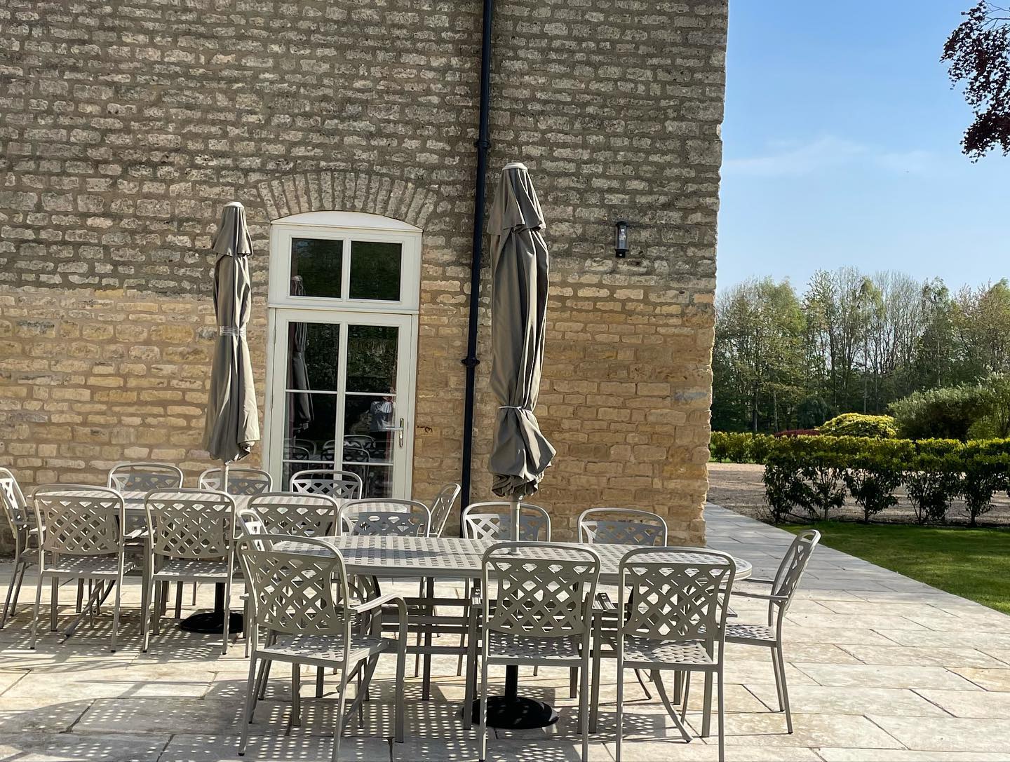 New garden furniture out on a sunny Thursday . #lincolnshire #lincoln #holidayletlincolnshire