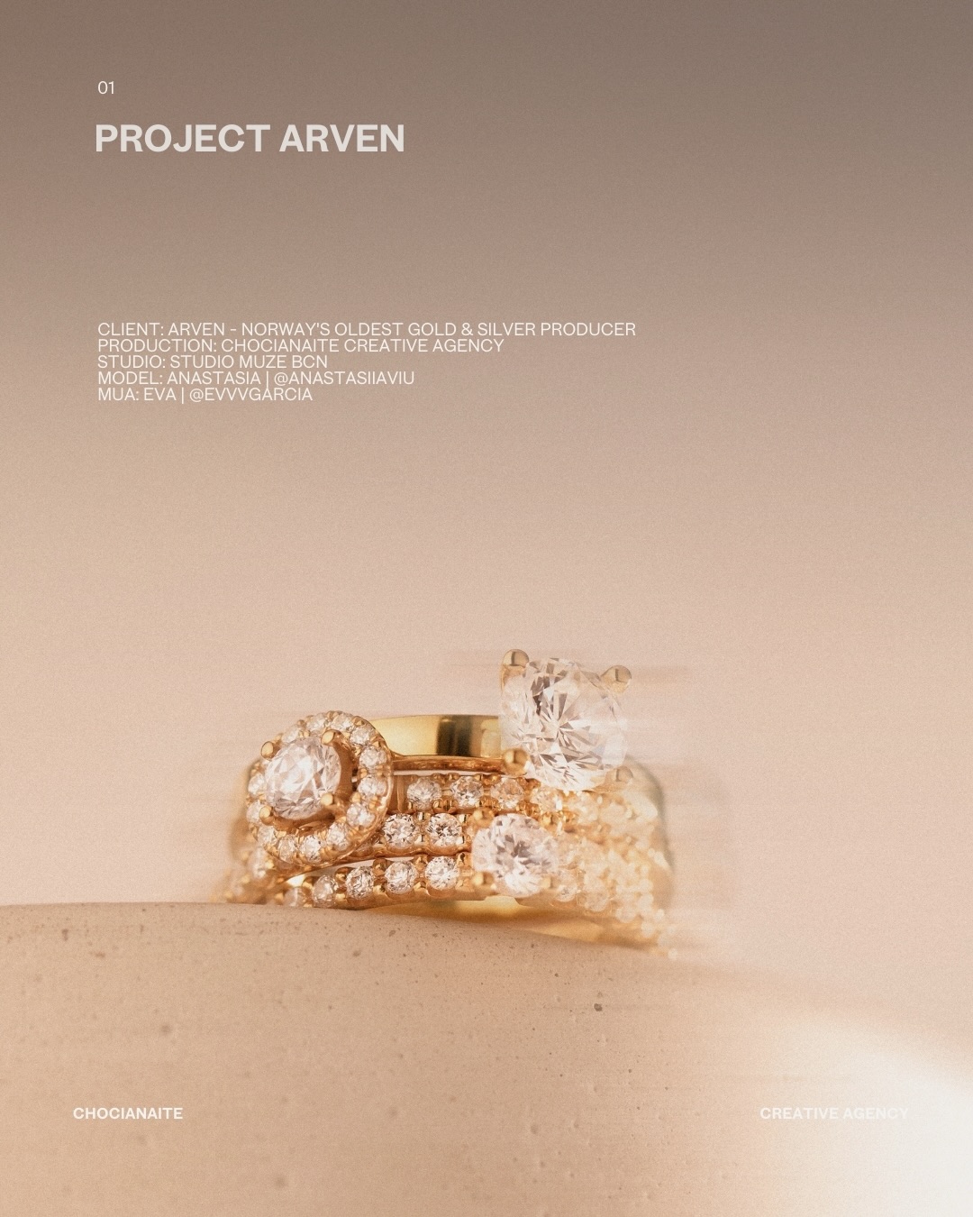 Arven Jewellery came to us with amazing new designs.
Our task was to built the visual asset system that makes them sell. ✨
We did our magic and translated @arven1868 craftsmanship into visuals that communicate value instantly. Every image was created with a lot of love and intention to align product perception with price.
If your jewellery deserves to sell at the level it’s designed for — let’s build the system behind it.
Don’t be shy! Drop us a DM and let’s talk 🤍
#jewelleryphotographer #diamondphotography #Diamondphotoshoot #jewelleryphotoshoot #ChocianaiteCreativeAgency