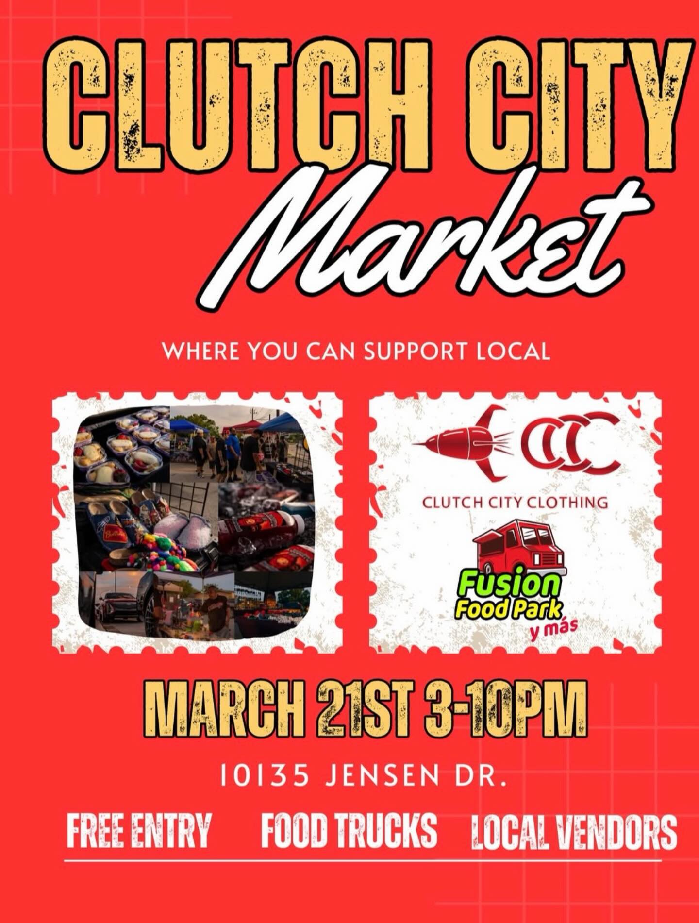 Ayyyyeee🔥🔥 excited to be a part of the Clutch City Market!💯 shoutout to @_clutchcityclothing_ & @fusionfoodpark for hosting this dope event! Can’t wait to see everyone there! 🤘🏽
#htown #sportscards #tradingcards #clutchcity #market