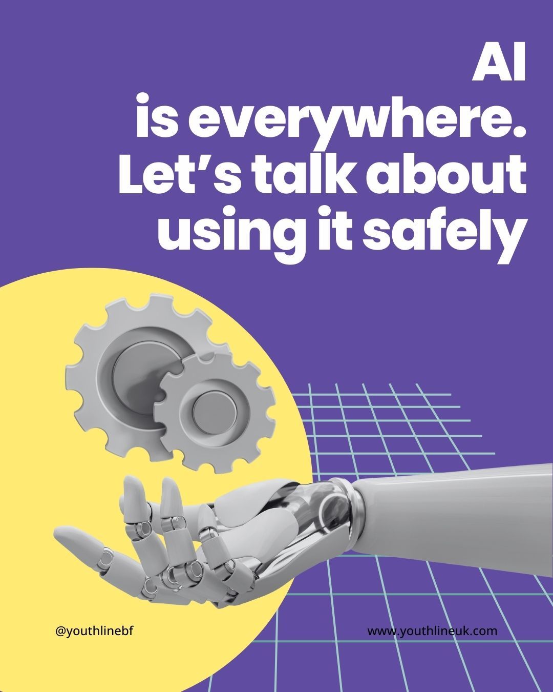 Artificial Intelligence is becoming part of everyday life — from homework help to social media and chatbots.
At Youthline, we believe in encouraging safe, responsible and informed use.
AI can:
• Support learning
• Spark creativity
• Help with organisation
But it’s important to remember:
• Not everything AI says is accurate
• It can’t replace real human connection
• Personal information should never be shared
• Large AI systems use significant energy — being mindful of how and when we use technology also supports our planet 🌍
Open conversations at home and in schools matter.
Curiosity + boundaries + critical thinking = safer digital experiences.
Young people still need real connection, real support and safe spaces.
If you need guidance, Youthline is here 💚
• Childnet – AI and young people guidance
https://www.childnet.com
• UK Safer Internet Centre
https://saferinternet.org.uk
• Internet Matters – Parent guides
https://www.internetmatters.org
#DigitalSafety #AI #YouthMentalHealth #OnlineSafety #Bracknell #YouthSupport #ThinkBeforeYouClick