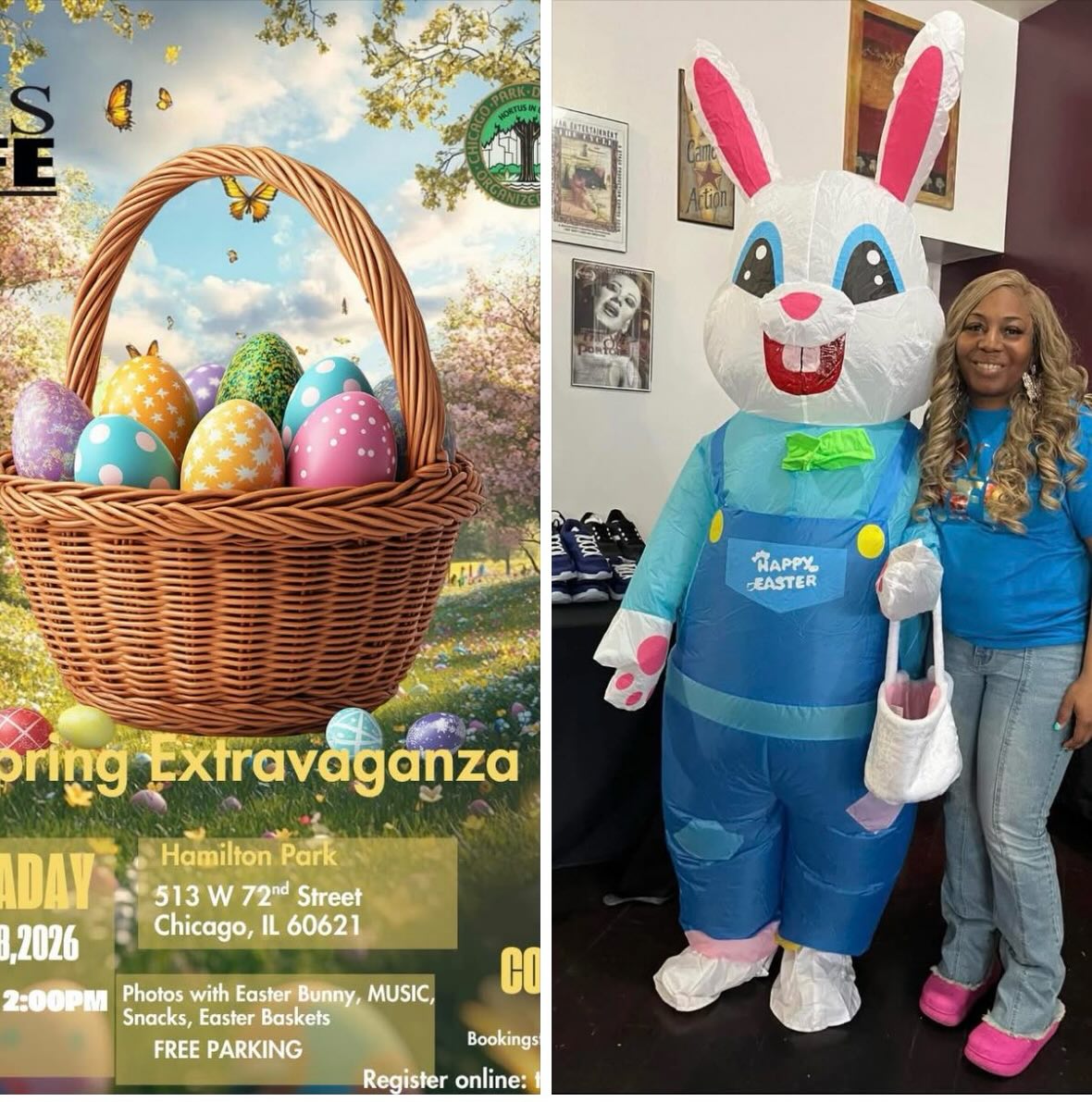 Help @thisislifechi Reach Our Goal – 100 Easter Baskets!
This Easter season, we are on a mission to give out 100 Easter baskets to children in our community
We are requesting:
Pre-filled Easter baskets (already created)
Monetary donations of $15 to help us create a complete basket for a child
Your $15 donation will cover candy, small toys, books, and fun surprises to make a child’s day extra special.
If you’d like to donate a basket or give $15 to sponsor one, contact for more information .