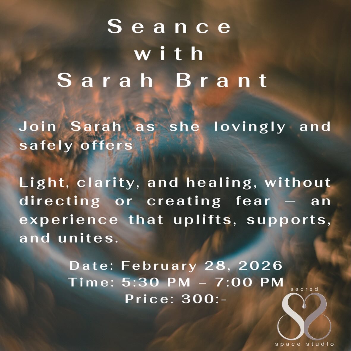 Just a few days left to book this unique wonderful opportunity with Sarah. Seance with Sarah Brant
On February 28, Sarah Brant will come to Still Spaces in Västerås to hold an intimate and sacred séance — an evening where we gather in a circle to experience the spirit world together, with presence, warmth, and deep respect for what wishes to emerge.
As a demonstrative medium, trained by Reverend Stephen Hermann in the USA, certified by Mia Ottosson in Sweden, and with several stays at the prestigious Arthur Findlay College, Sarah guides the evening with dedication, clarity, and great reverence. Her strong connection to nature spirits and the elemental realm also weaves a gentle, magical dimension into the work.
During the séance evening, messages may come from loved ones in the spirit world, from guides, or through the collective field that arises in the room. Each circle is unique — shaped by the participants, the energy, and the presence that emerges.
Sarah’s intention is always the same:
to offer light, clarity, and healing, without directing or creating fear — an experience that uplifts, supports, and unites.
Location: Still Spaces, Västerås
www.sacredspacestudio.se/sarahbrantséance
Date: February 28, 2026
Time: 5:30 PM – 7:00 PM
Price: 300:-
#sacredspacestudio3d #stillspaces_ @vasterascity
