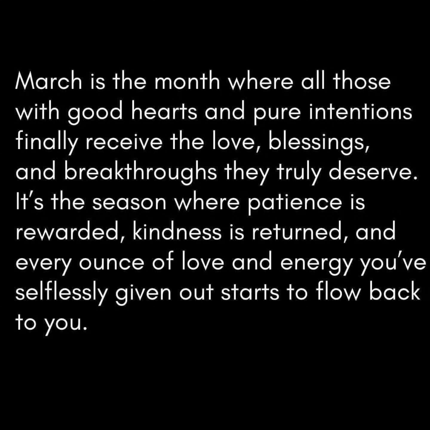 Marching into a new season created just for me! #love #blessings #peace #march