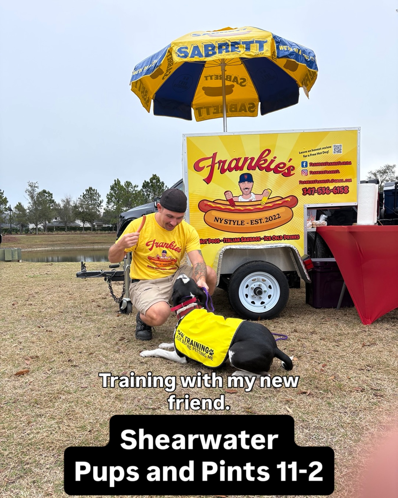 Training with my buddy!
#hotdogs
#pups
#dogtrainer