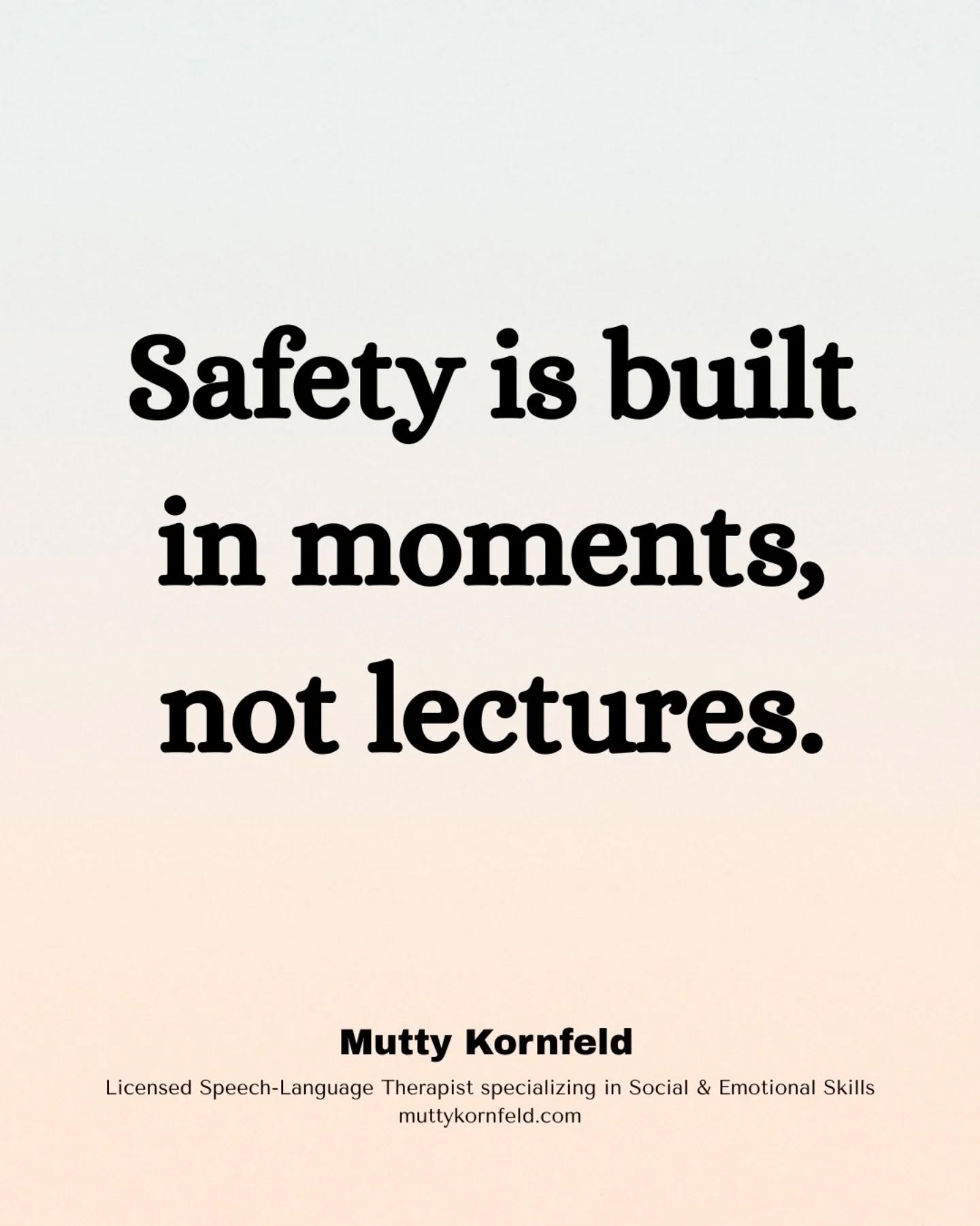 #EmotionalSafety #BehaviorIsCommunication #Connection