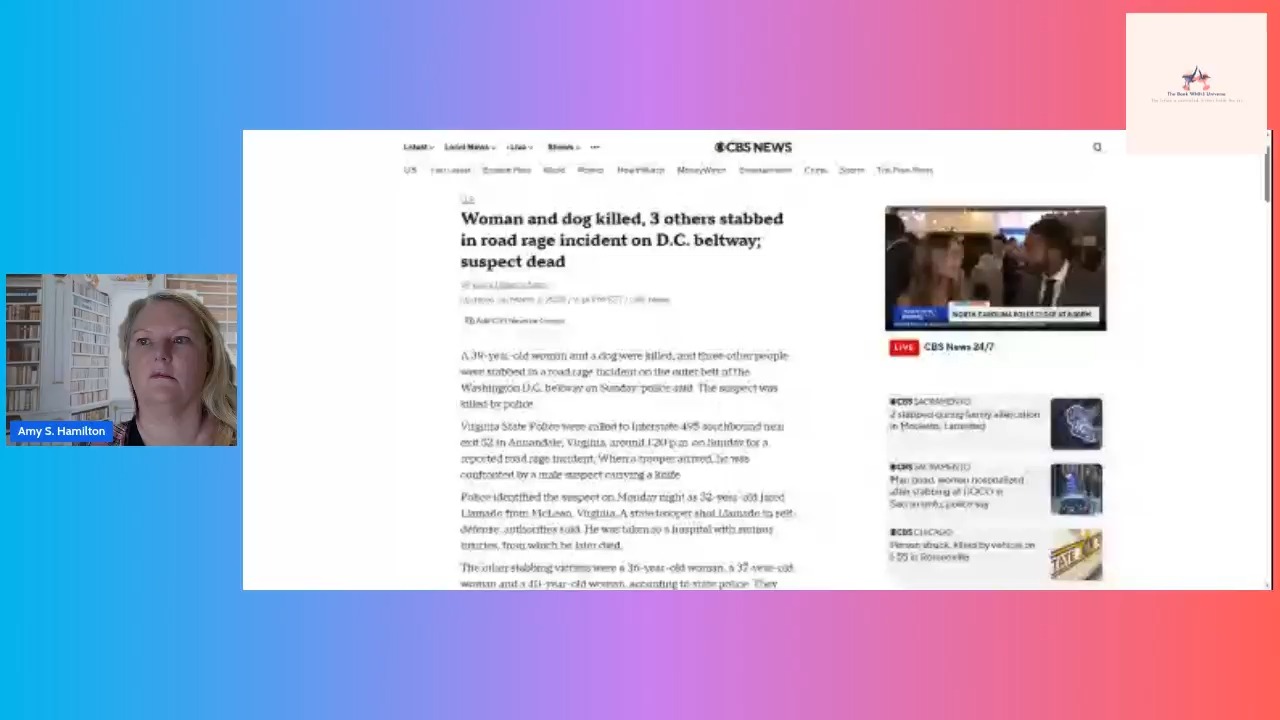 Woman and dog killed, 3 others stabbed in road rage incident on D.C. beltway; suspect dead
By Lucia I Suarez Sang
Updated on: March 2, 2026 / 9:34 PM EST / CBS News
Add CBS News on Google
A 39-year-old woman and a dog were killed, and three other people were stabbed in a road rage incident on the outer belt of the Washington D.C. beltway on Sunday, police said. The suspect was killed by police.
Virginia State Police were called to Interstate 495 southbound near exit 52 in Annandale, Virginia, around 1:20 p.m. on Sunday for a reported road rage incident. When a trooper arrived, he was confronted by a male suspect carrying a knife.
Police identified the suspect on Monday night as 32-year-old Jared Llamado from McLean, Virginia. A state trooper shot Llamado in self-defense, authorities said. He was taken to a hospital with serious injuries, from which he later died.
The other stabbing victims were a 36-year-old woman, a 37-year-old woman and a 40-year-old woman, according to state police. They were all hospitalized with serious injuries, police said Monday.
State police said the stabbing happened after a crash on the highway. An investigation is ongoing, but police said the incident is not believed to be terrorism related.
The state trooper who shot and killed the suspect is on leave pending the outcome of the investigation, according to Virginia State Police.
CBS affiliate WUSA-TV reported that the incident caused a massive traffic delay on the beltway for nearly six hours. It has since been reopened.