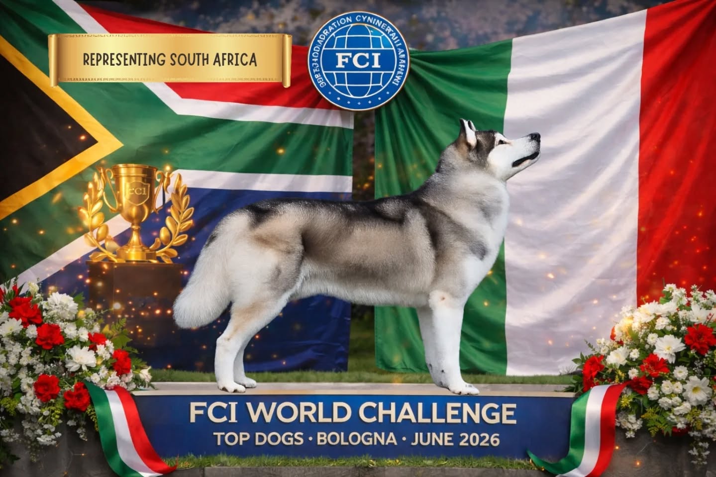 Just over 3 months to go‼️ We are so excited.
Representing South Africa 🇿🇦 at the FCI World Challenge of Top Dogs 2026 in Bologna Italy.
Knox ~ MBIS MBIS SUP CH INT CH Hightower's Knoxville Cowboy with SpiritKeeper JM Nat.Dog'25 Nat.Working '24'25 ZAW '24'25 CGC br
Owner: Duane Riley & Warren Sim
Breeder: Guido Schäfer
#wds2026🇮🇹 #worldchallengeoftopdogs2026 #teamKnox
@simplywarren84 @wds2026 @kennelunionsa