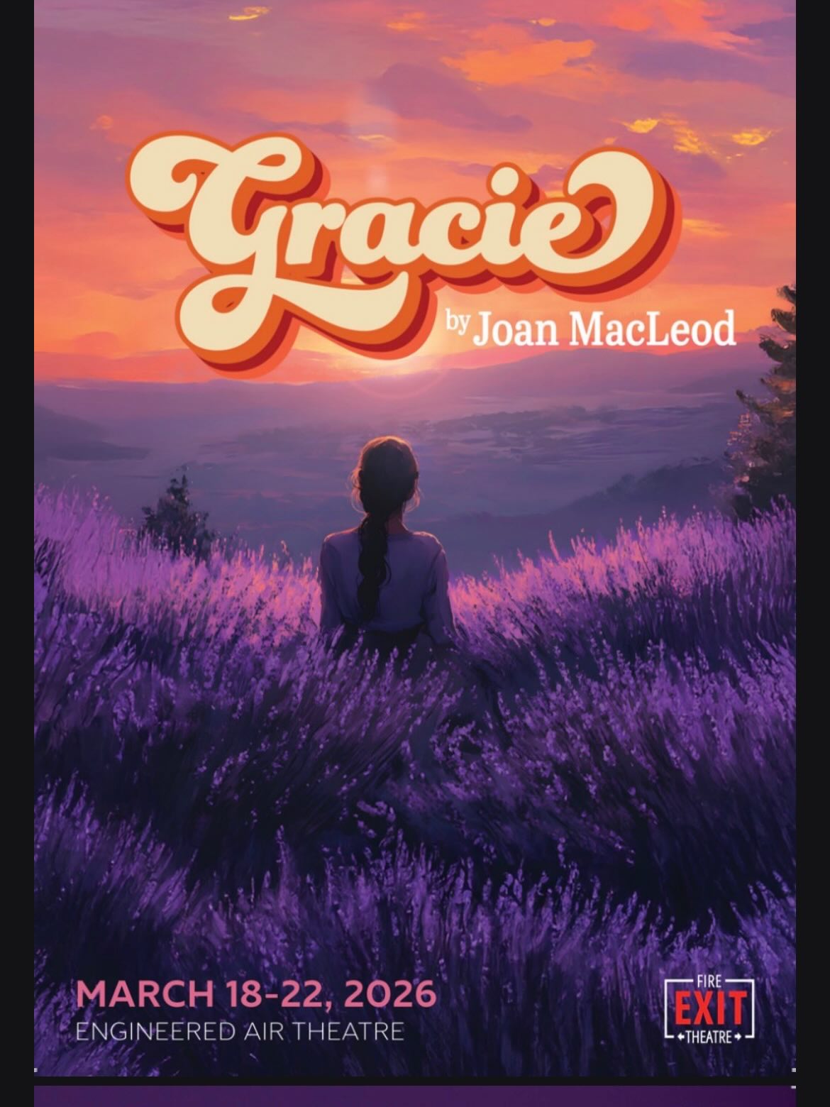 Our very own High Riverite Heather Pattengale is the Director behind Fire Exit Theatre's latest production: Gracie by Joan MacLeod
Inspired by real-life events, a young girl is born into a complex and secretive world: a polygamous and fundamentalist church community. Gracie's days are full of faith and family but as a teenager, she faces the increasing pressure of religious tradition. Can she confront the uncomfortable reality of what their beliefs require her to sacrifice for the benefit of others? A gripping and tender story about growing up and braving the crossing between the familiar and the unknown.
Shows run at the Engineered Air Theatre (Werklund Centre) in Calgary March 18-22.
Visit www.fireexit.ca @fireexittheatre for more info and tickets!