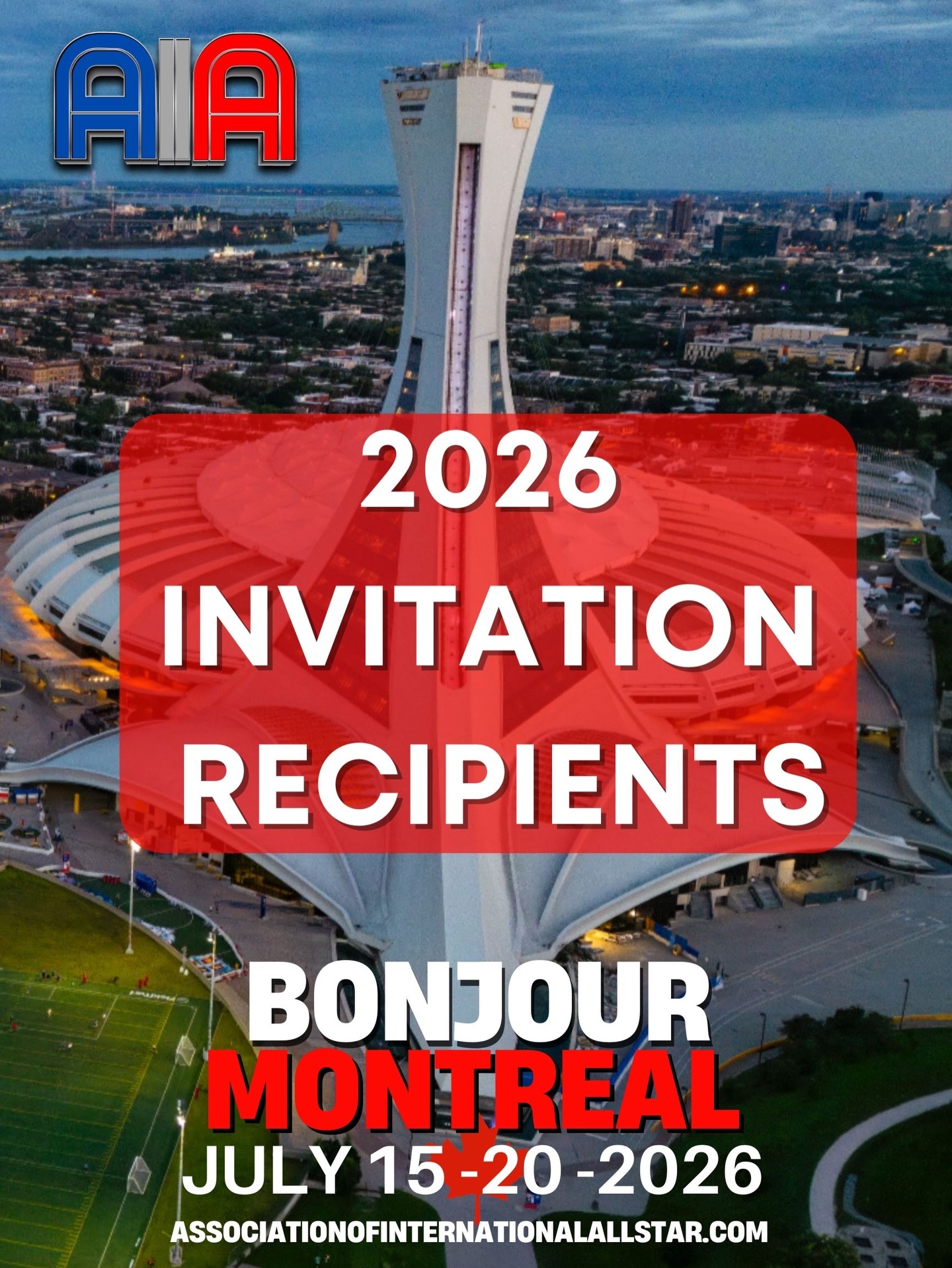 We are thrilled to announce the following teams as Invitation Recipients to the FIRST EVER AIA Global Tournament from the weekends WCC International Championship
This prestigious international event brings together the most elite All Star CHEER & DANCE programs from around the globe and the following programs have earned their place on this GLOBAL stage. 💫
🔥 Congratulations to the following teams:
⚡ Natural Venom All Stars - Regulators - Full Paid Invitation
⚡ Natural Venom All Stars - Jr Combat - Full Paid Invitation
⚡ Natural Venom All Stars - Lady Lieutenants - Full Paid Invitation
⚡ Recon Athletics - Sergeants - Full Paid Invitation
World Cheer Co Brands are proud to be supporting you on your way to Montreal, Canada, and we can’t wait to see you light up the floor in Montréal. 🌟
🗓️ July 15–20, 2026
📍 Montréal, Canada
🌐 associationofinternationalallstar.com
Welcome to the global arena. Let the countdown begin! ⏳💥
#AIA2026 #AIAglobaltournament #HighVoltageAllstars GlobalStage AllStarDance DanceElite InvitedToGreatness AssociationOfInternationalAllStar look