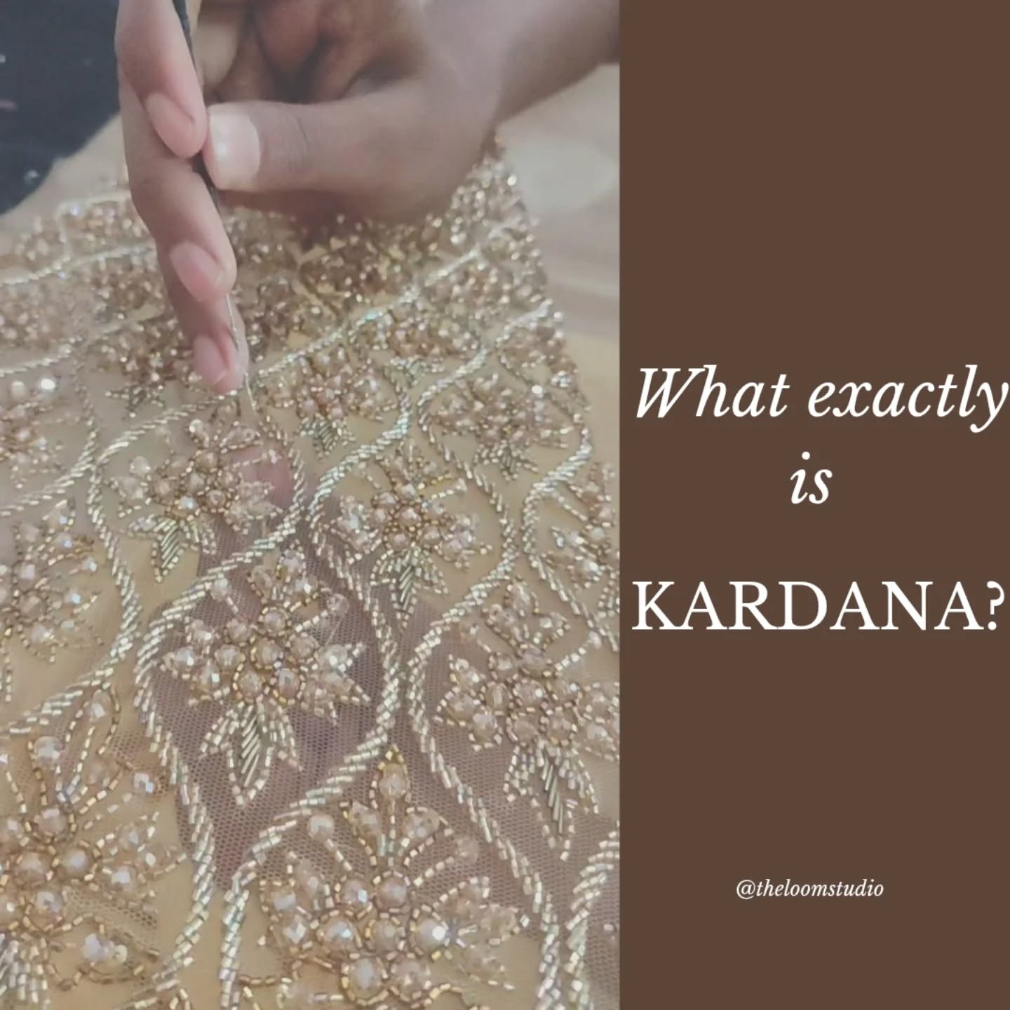 | K A R D A N A | For moments when subtle luxury speaks louder than anything else. 😍
A craft rooted in traditional Zardozi embroidery, where skilled artisans spend hours perfecting every motif. The result is a saree that doesn't just shine, it tells a story of craftsmanship.
( Kardana embroidery, handcrafted sarees, timeless elegance, resham muslin saree, craftsmanship, exclusive collection)
#embroidery #handcrafted #explore #supportlocal #theloomstudio