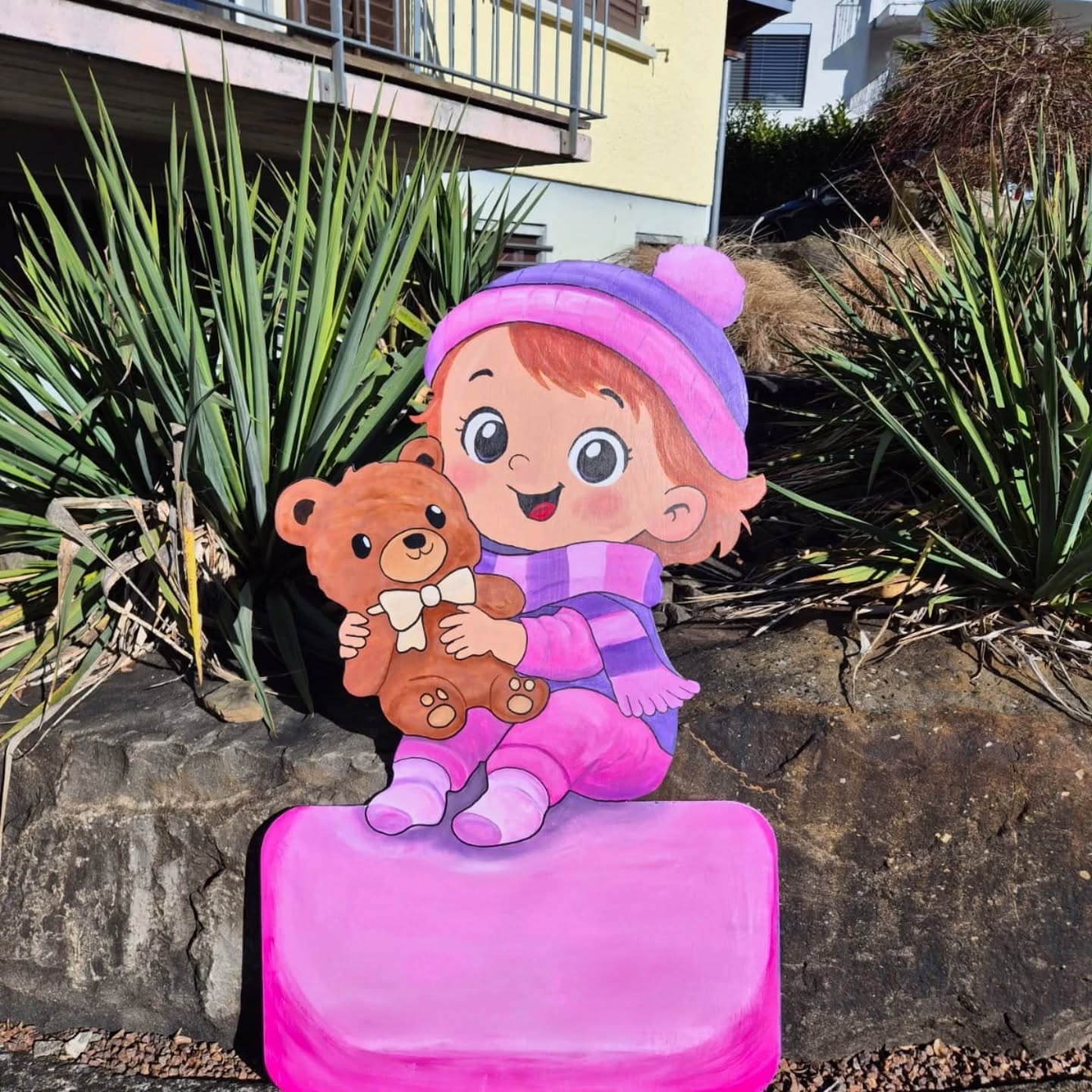 Pink!
#Geburtstafel
#handgemalt