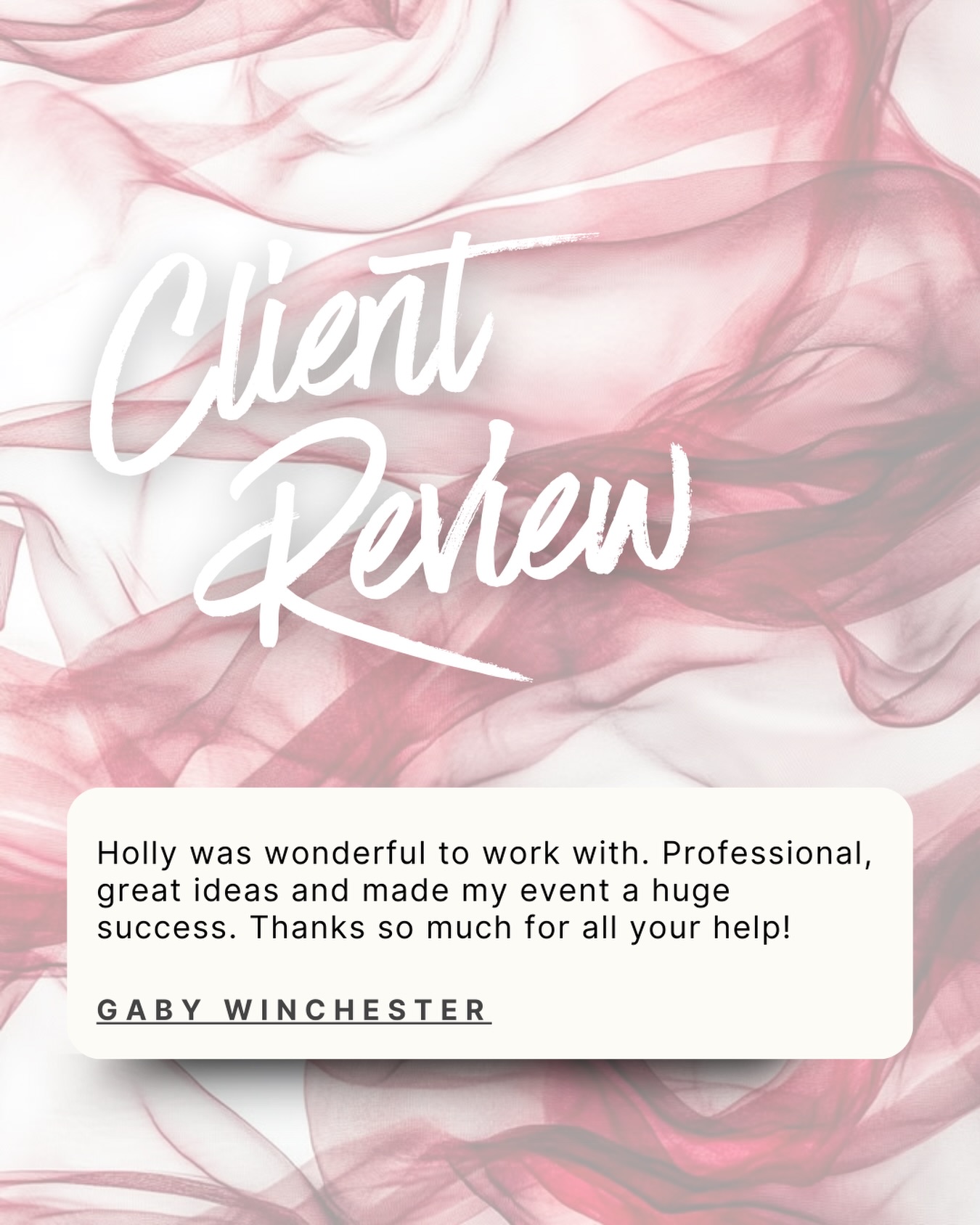 Events should feel easy. We make sure they do!
#grateful #smallbusinessowner #weloveourclients #ilovemyjob #clientreview